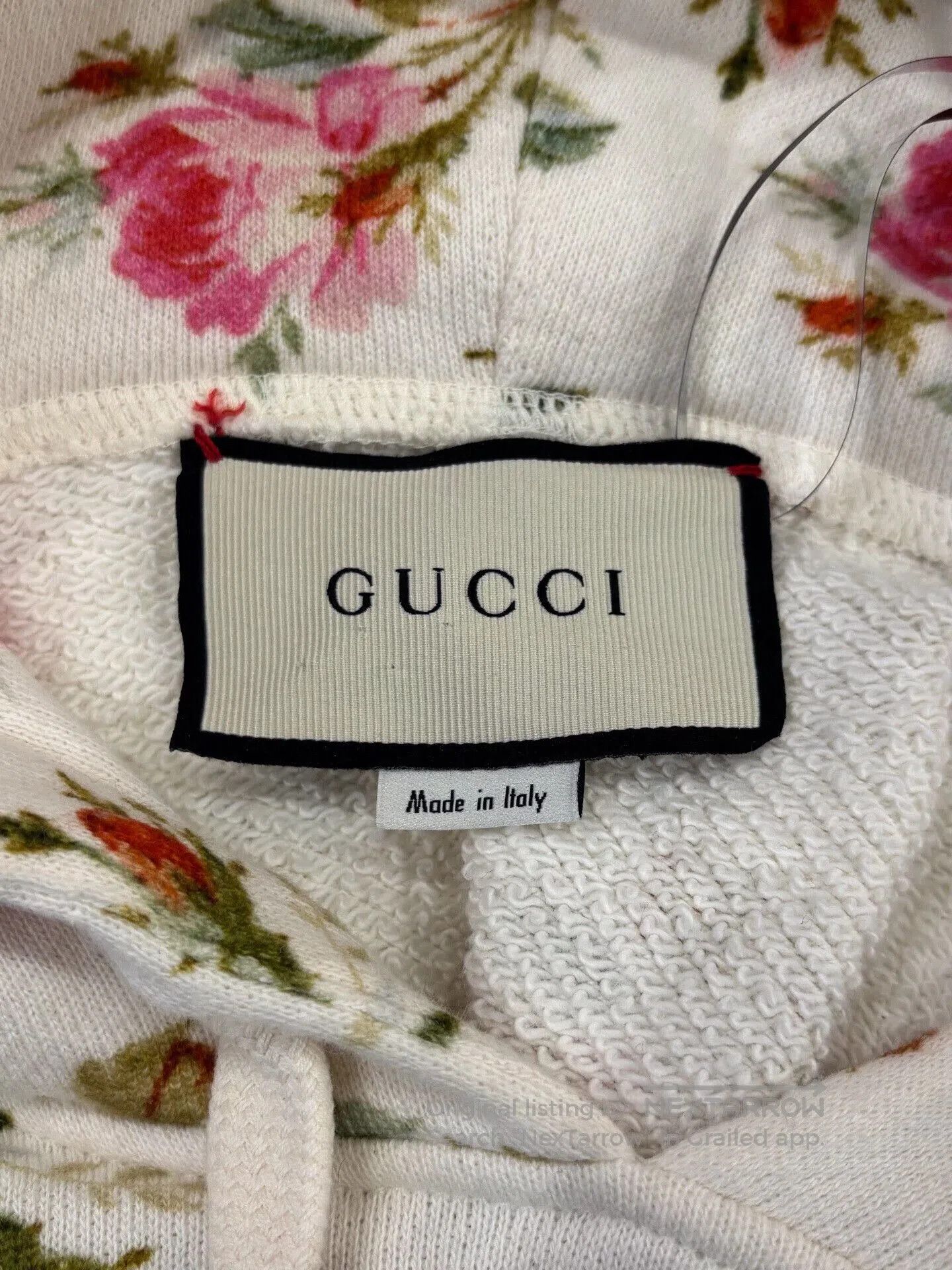 Gucci Gucci Pink Floral Double G White Hoodie. Size XS / US 0-2 / IT 36-38 - 5 Thumbnail