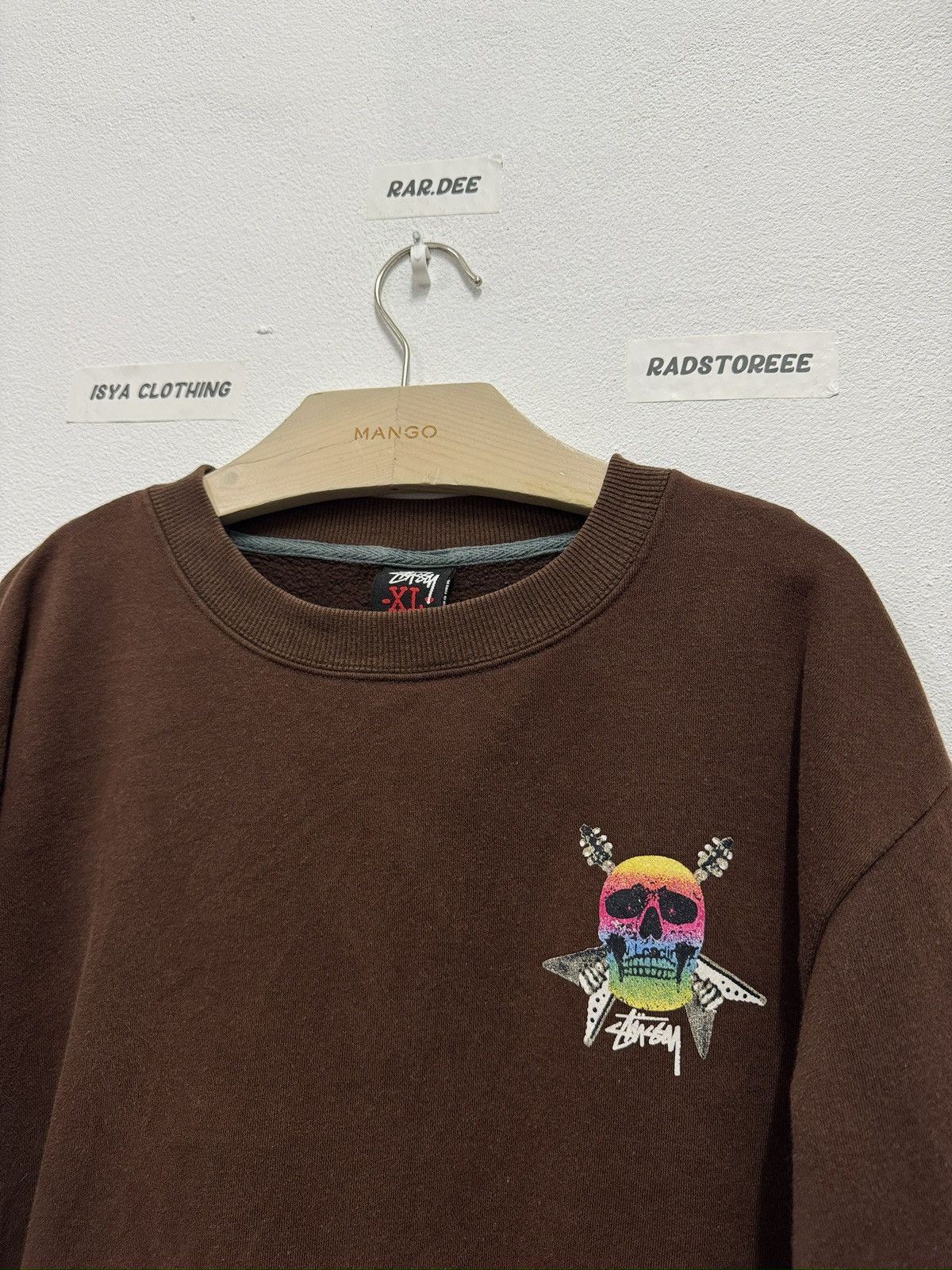 Stussy Vintage Stussy Skeleton Guitar Sweatshirt Size US XL / EU 56 / 4 - 3 Thumbnail