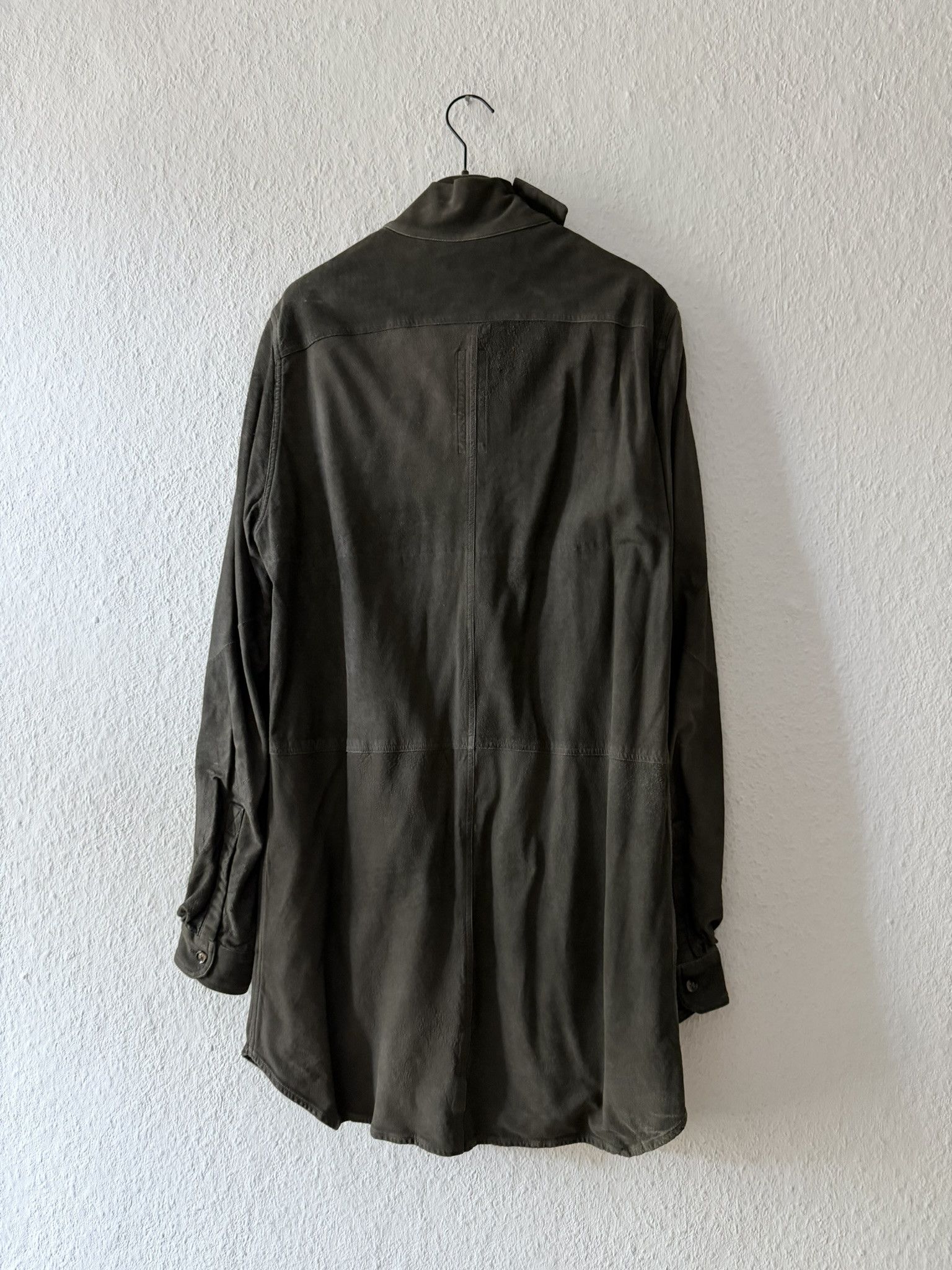 Rick Owens F/W 16 “MASTODON” Blistered Lamb Leather Trench Shirt L/54 Size US L / EU 52-54 / 3 - 10 Thumbnail