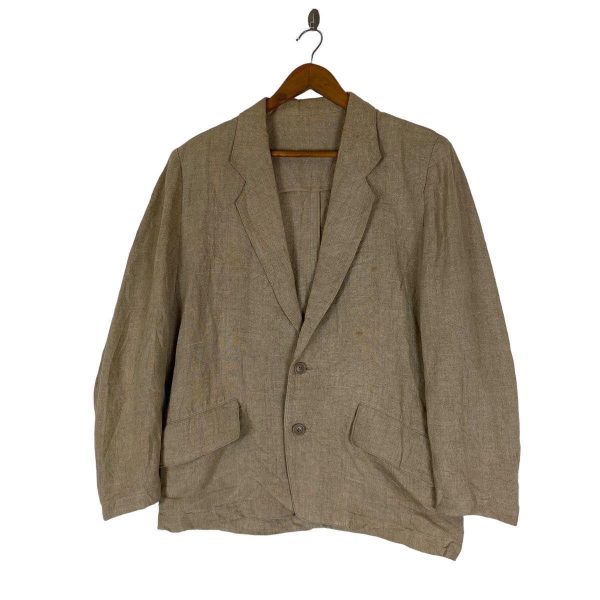 Issey Miyake ✨Vintage 80's Issey Miyake double button cotton jacket Size US M / EU 48-50 / 2 - 4 Thumbnail
