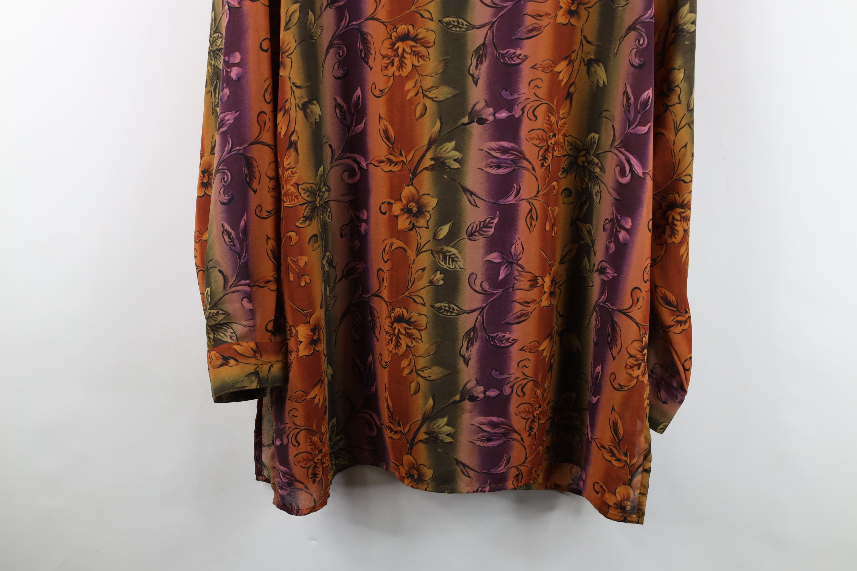 Vintage Vintage 90s Streetwear Flower Knit Collared Button Shirt Size XL / US 12-14 / IT 48-50 - 10 Thumbnail