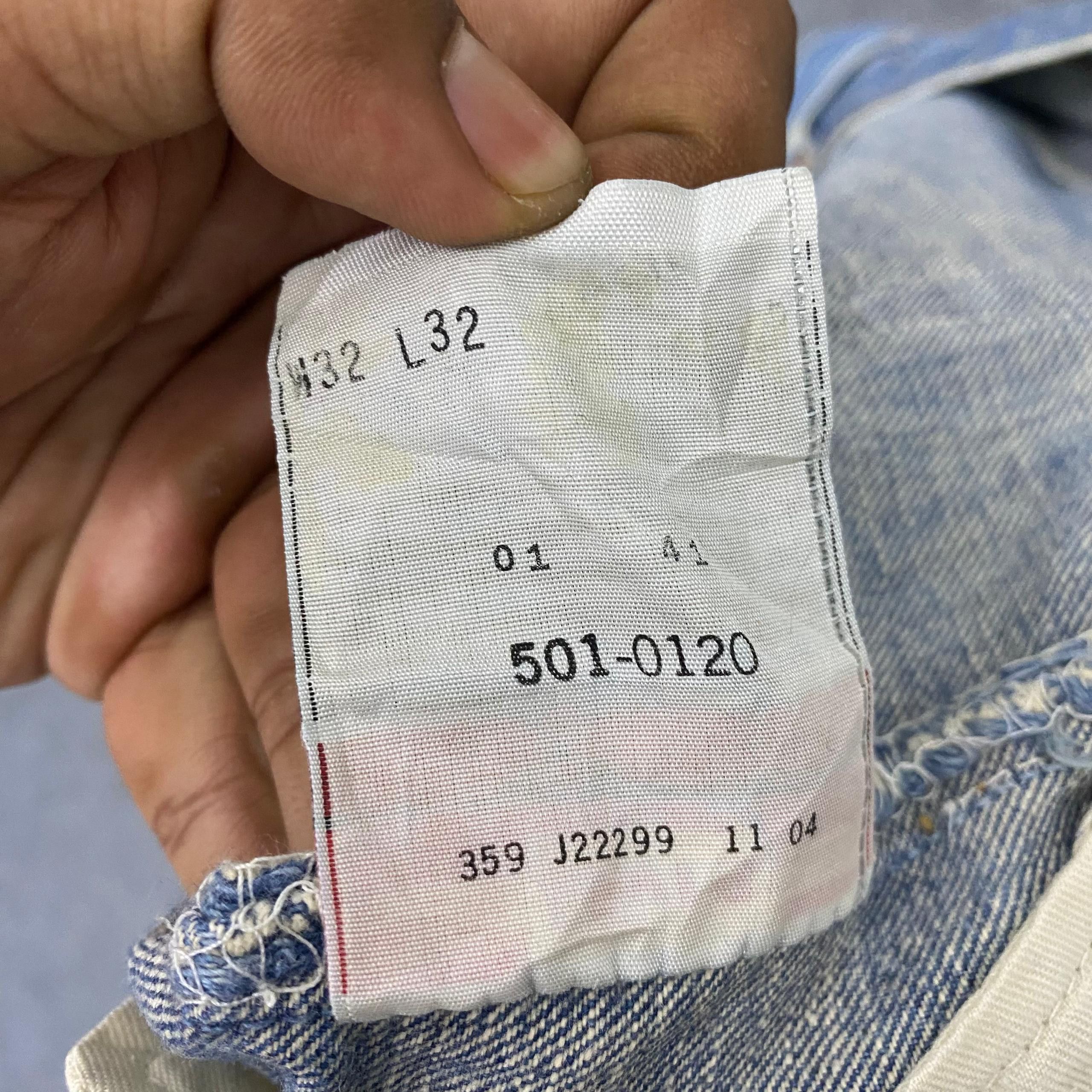 Levi's Vintage Levis 501 Distressed denim Kurt Cobain Style Size US 33 - 13 Thumbnail