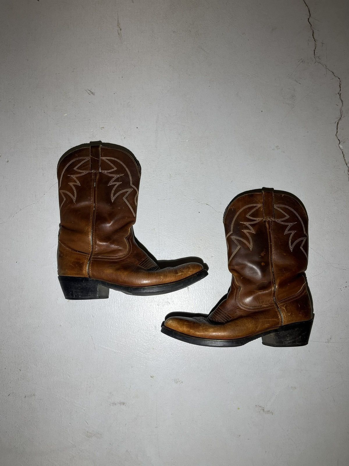 Other Vitnage mens leather western cowboy boots Size US 9 / EU 42 - 2 Thumbnail