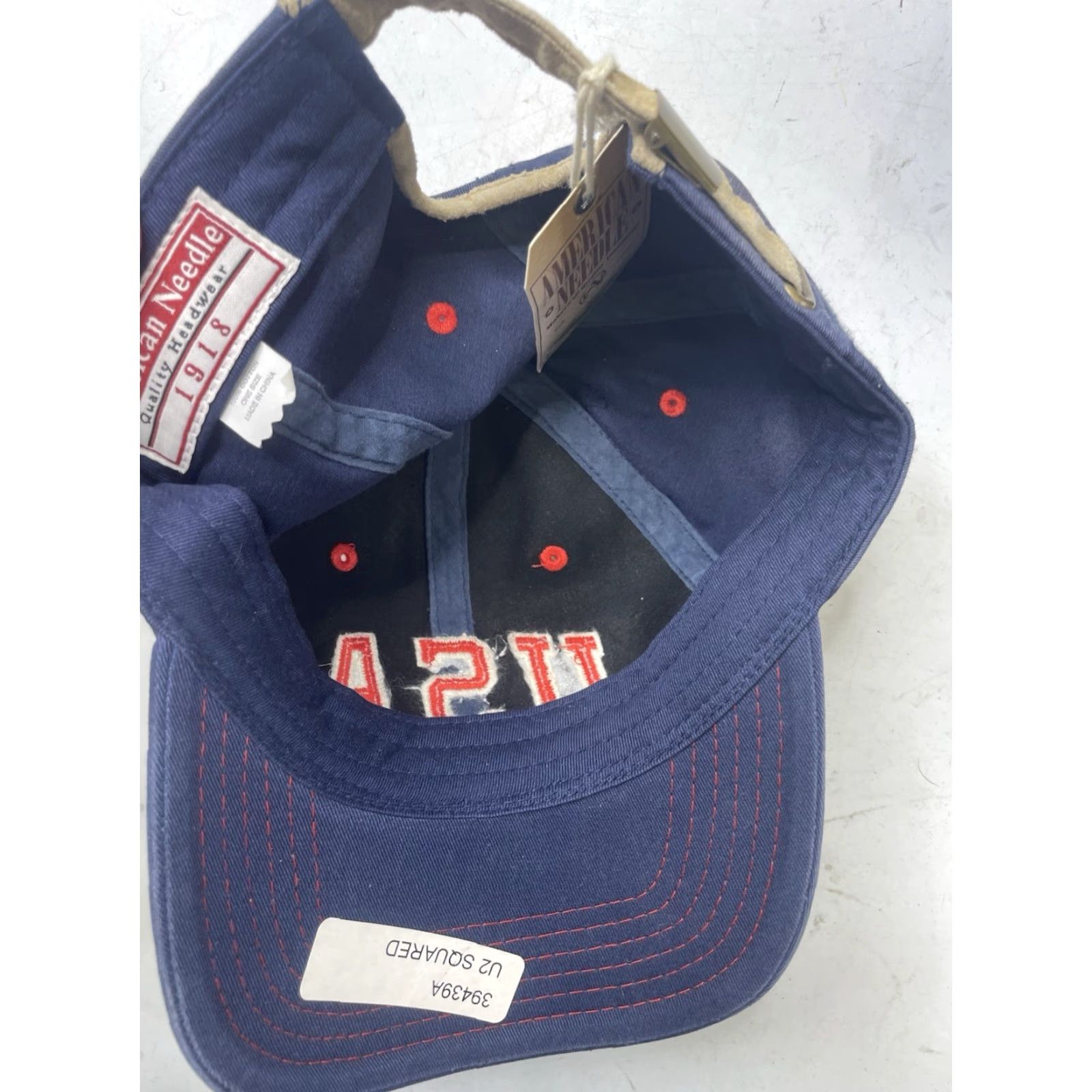 American Needle NWT American Needle Baseball Cap Navy Twill Adjustable Cap USA Team Logo Embroidered Unisex Adults Size ONE SIZE - 7 Thumbnail