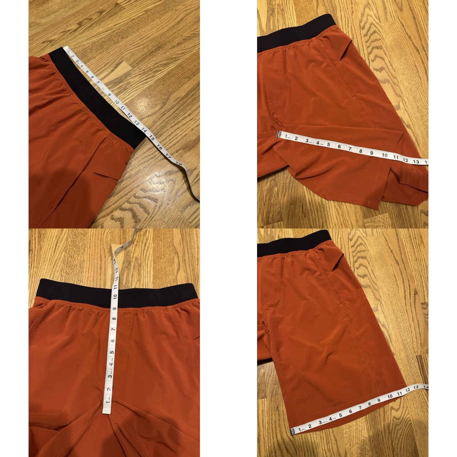 Lululemon Lululemon THE T.H.E. Shorts Mens Medium Orange Nylon Spandex Drawstring Pockets Athletic Casual Size US 31 - 8 Thumbnail