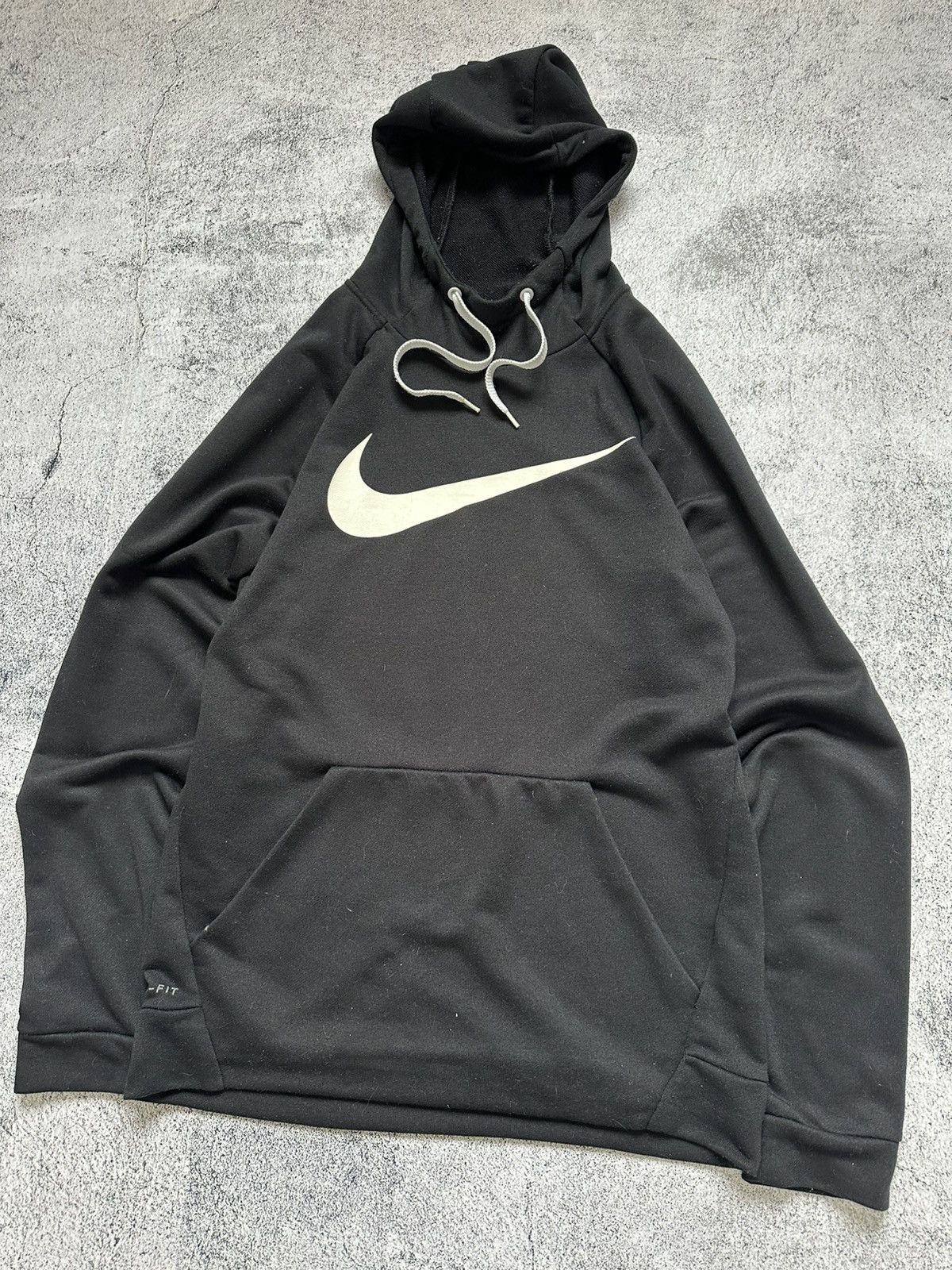 Nike Vintage Nike Big Swoosh Logo Hoodie Dry Fit Size US M / EU 48-50 / 2 - 6 Thumbnail
