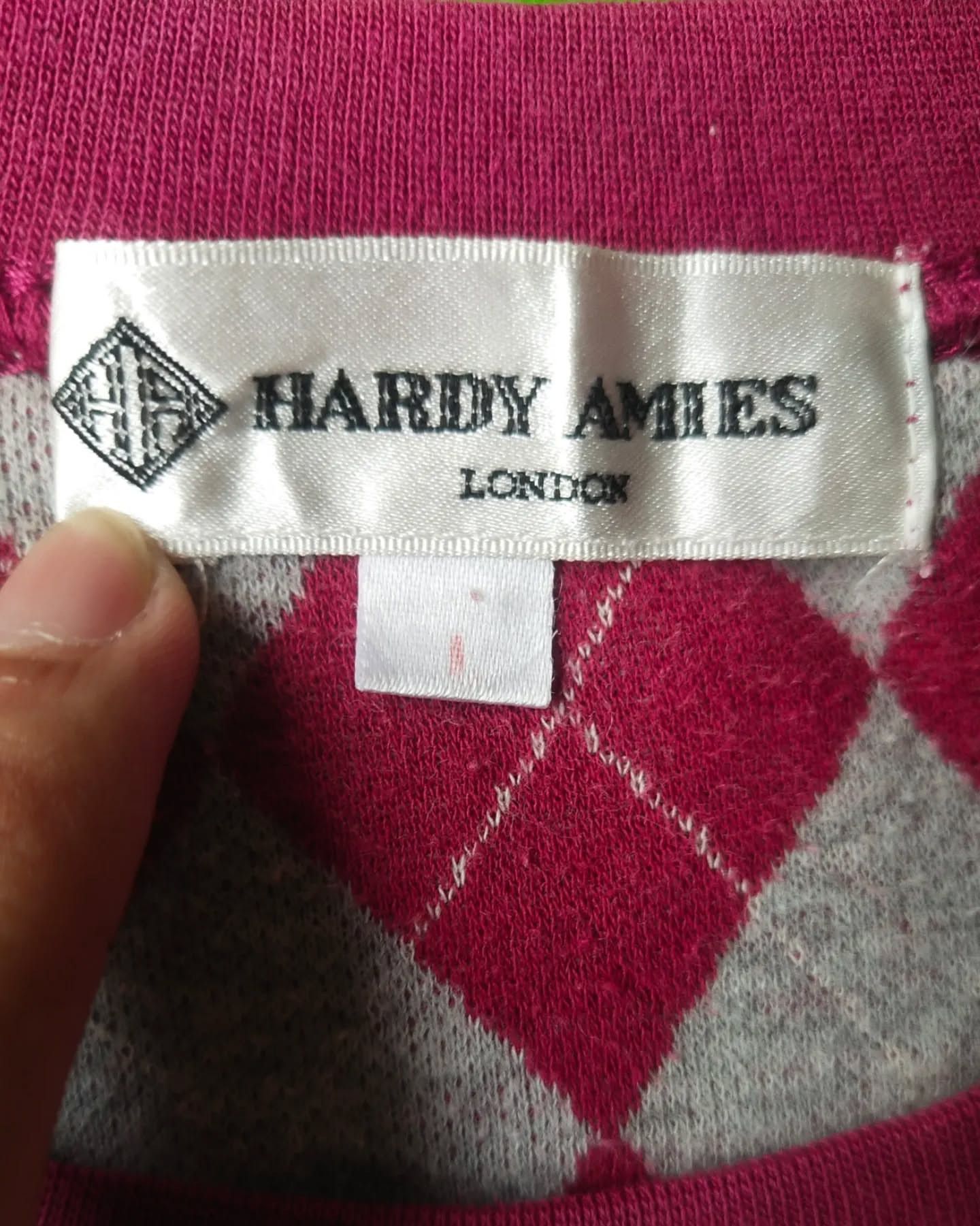 Hardy Amies Hardy Amies Red Pattern Crewneck Size US L / EU 52-54 / 3 - 4 Thumbnail