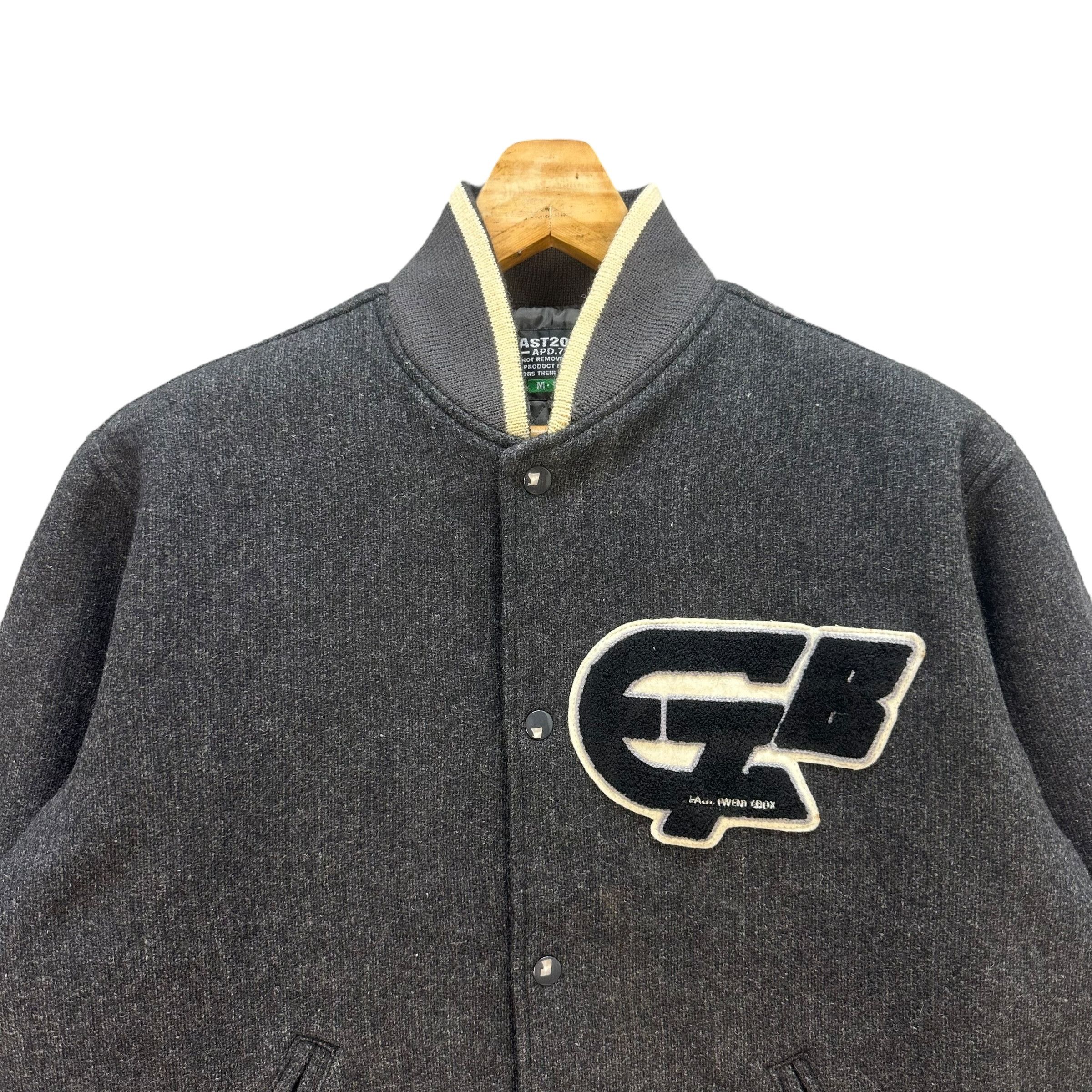 Japanese Brand East Twenty Box Spellout Logo Wool Varsity Jacket #A27-0630 Size US M / EU 48-50 / 2 - 2 Thumbnail