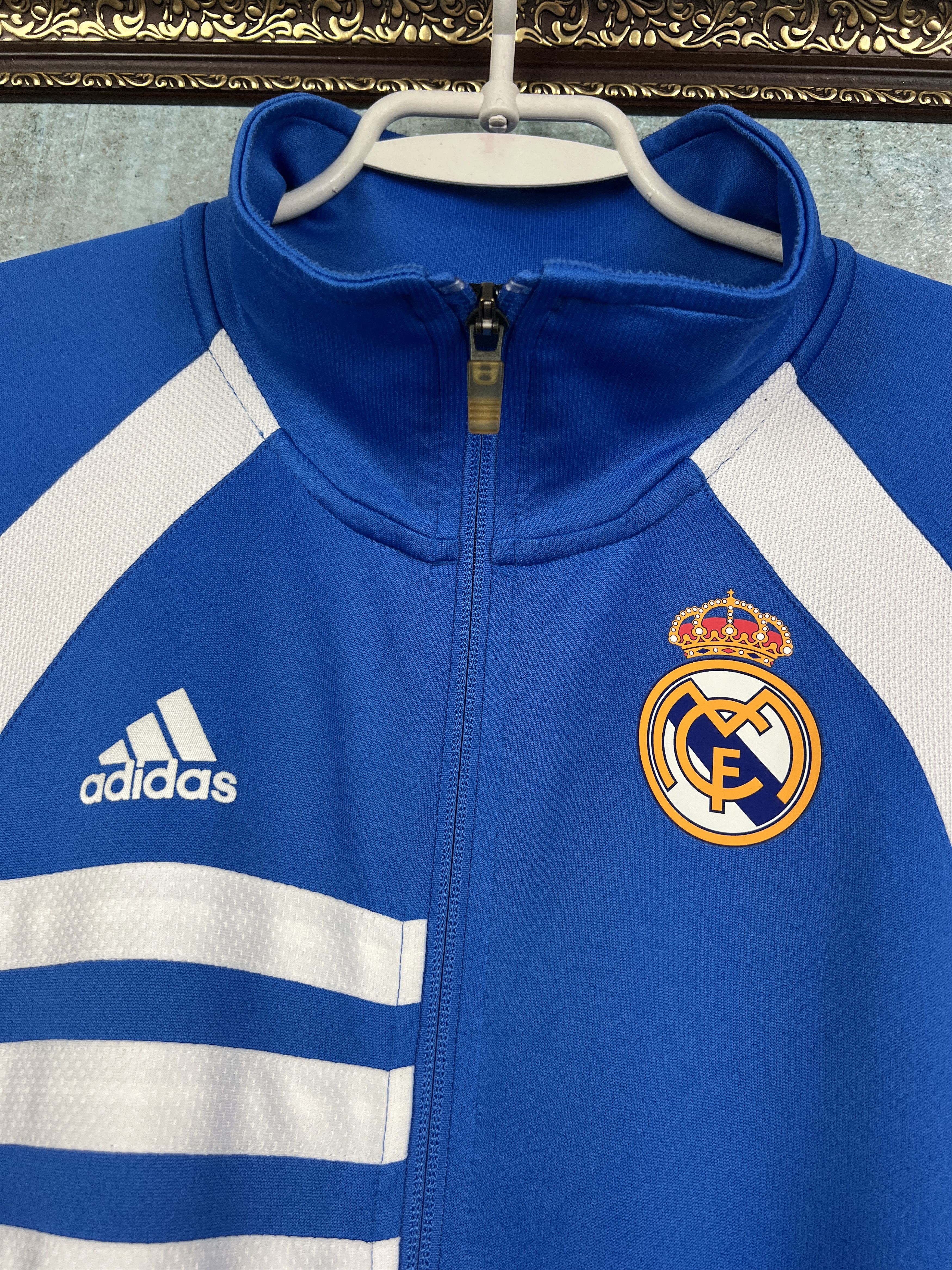 Adidas Vintage Adidas Real Madrid Football Jacket Soccer Track Top Size US M / EU 48-50 / 2 - 3 Thumbnail