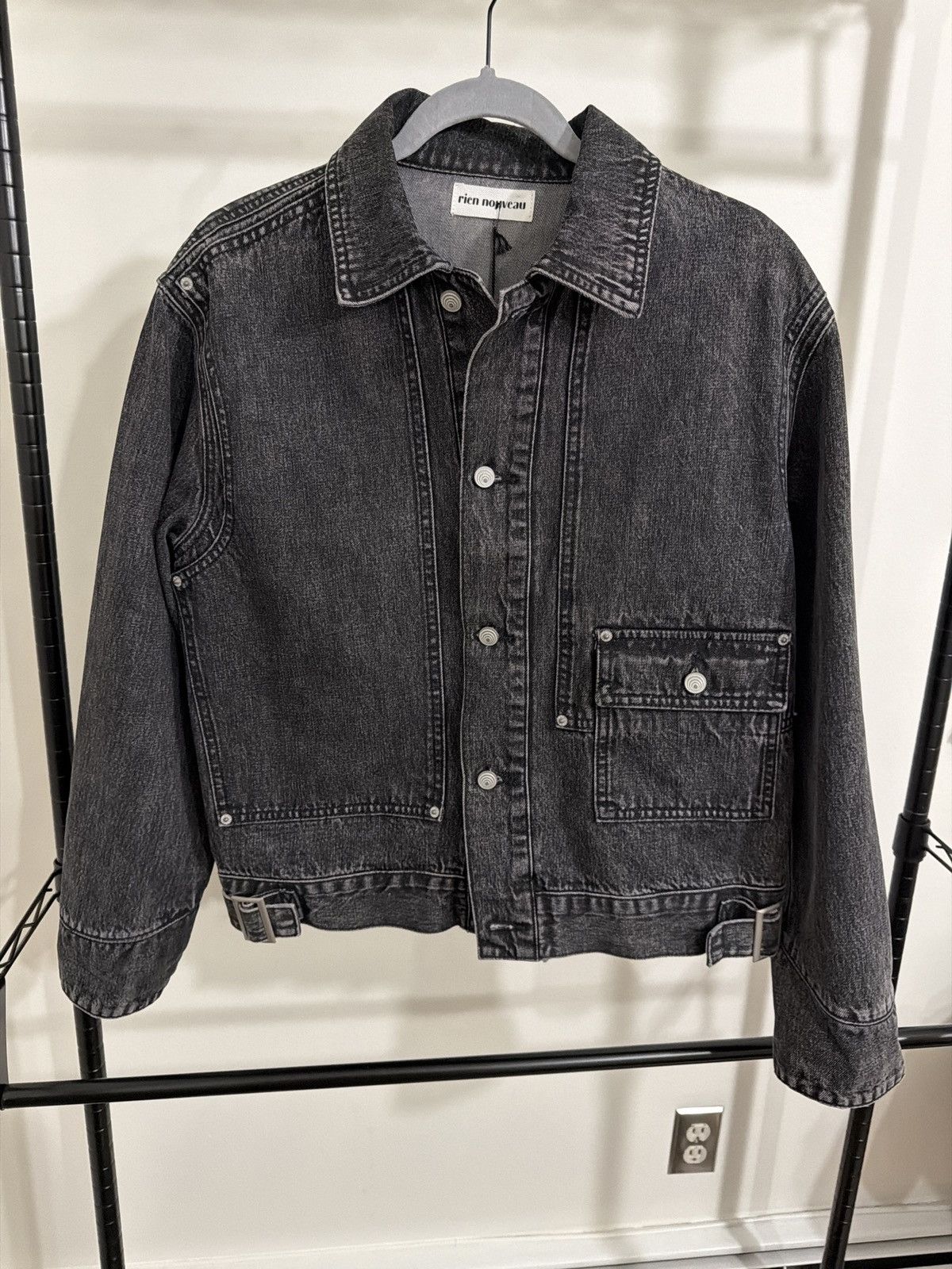 Selvedge Denim Jacket - Faded Black