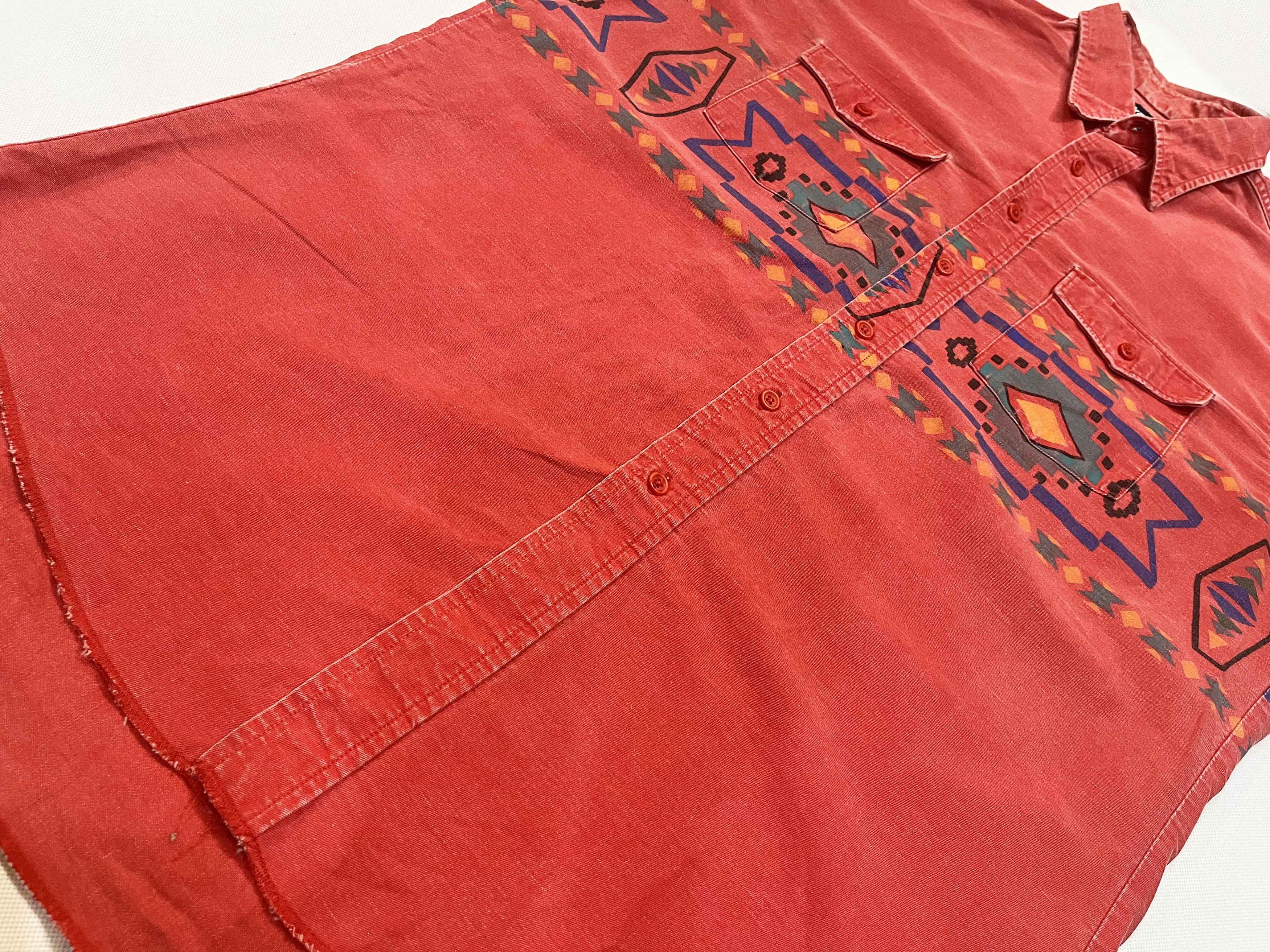 Vintage × Wrangler Vintage Wrangler Brushpopper Western Cowboy Aztec Shirt Size US L / EU 52-54 / 3 - 6 Thumbnail