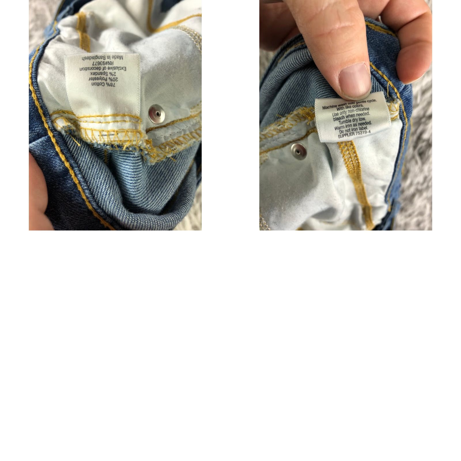 Vintage St. John's Bay Womens Size 16 Mid Rise Boyfriend Blue Denim Jean Shorts Size 38" / US 16 / IT 52 - 8 Thumbnail