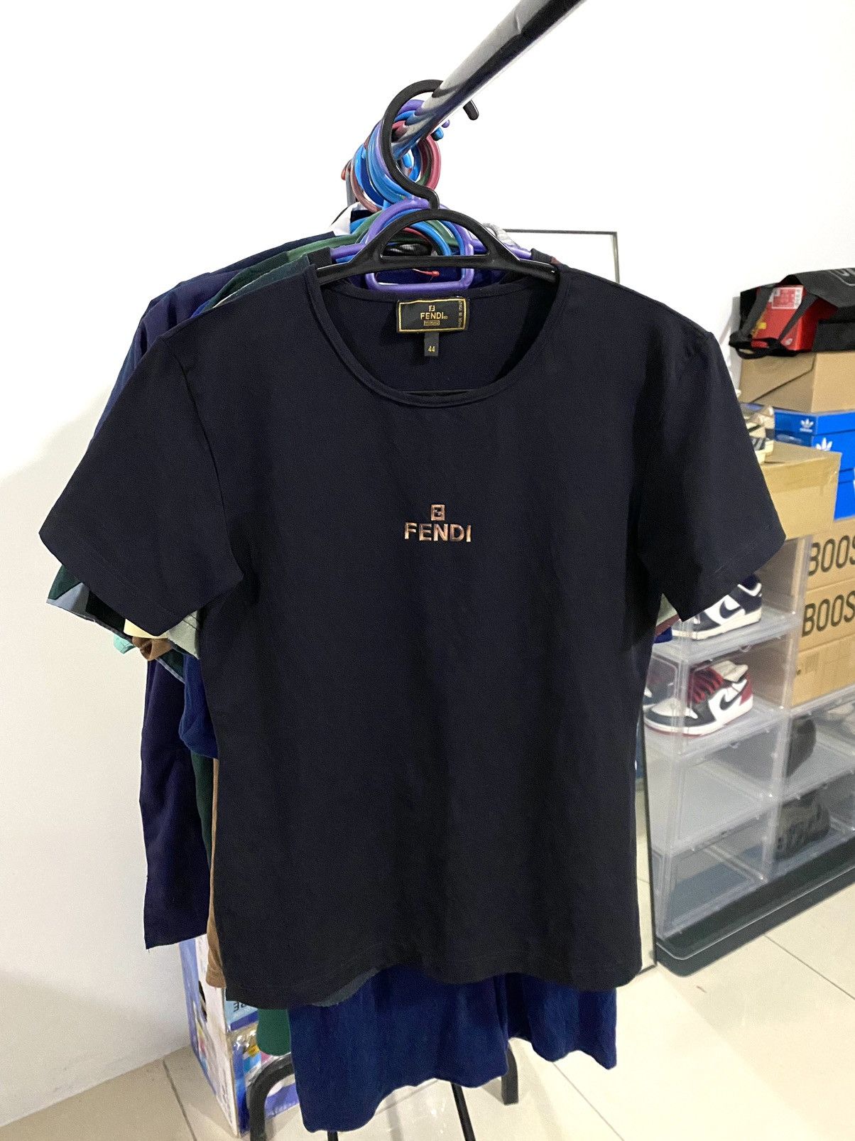 image of Vintage Fendi Maglia in Black, Women's (Size Medium)