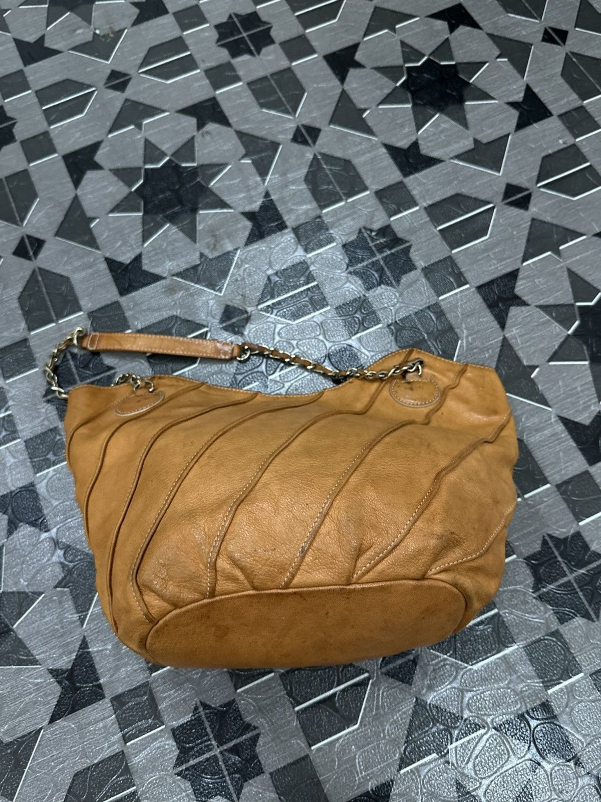 Issey Miyake 1990s Tsumori Chisato Brown Leather Shoulder Bag Size ONE SIZE - 3 Thumbnail