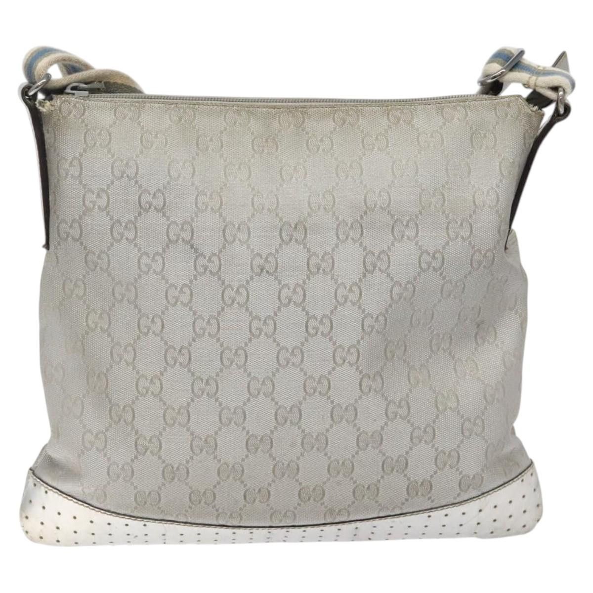 Gucci GUCCI GG Canvas Shoulder Bag Silver Size ONE SIZE - 2 Thumbnail