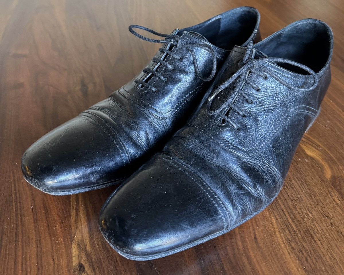n.d.c. made by hand n.d.c. Black Cap Toe Leather Shoes Size US 10 / EU 43 - 7 Thumbnail