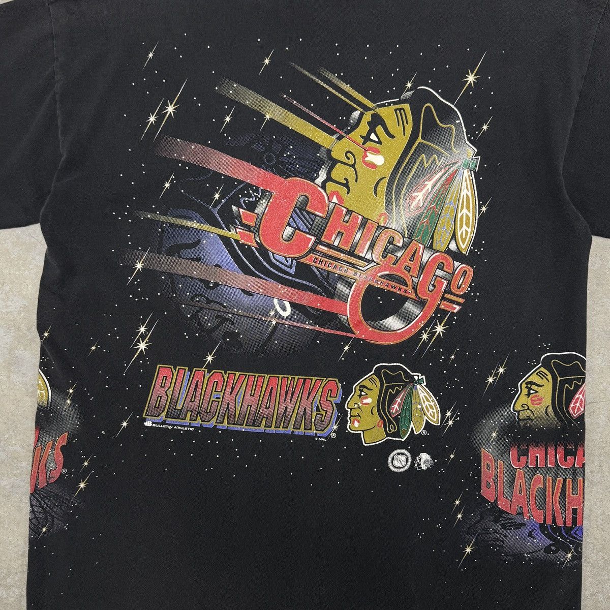 NHL Vintage Chicago Blackhawks All Over Print Shirt Size US XL / EU 56 / 4 - 7 Thumbnail