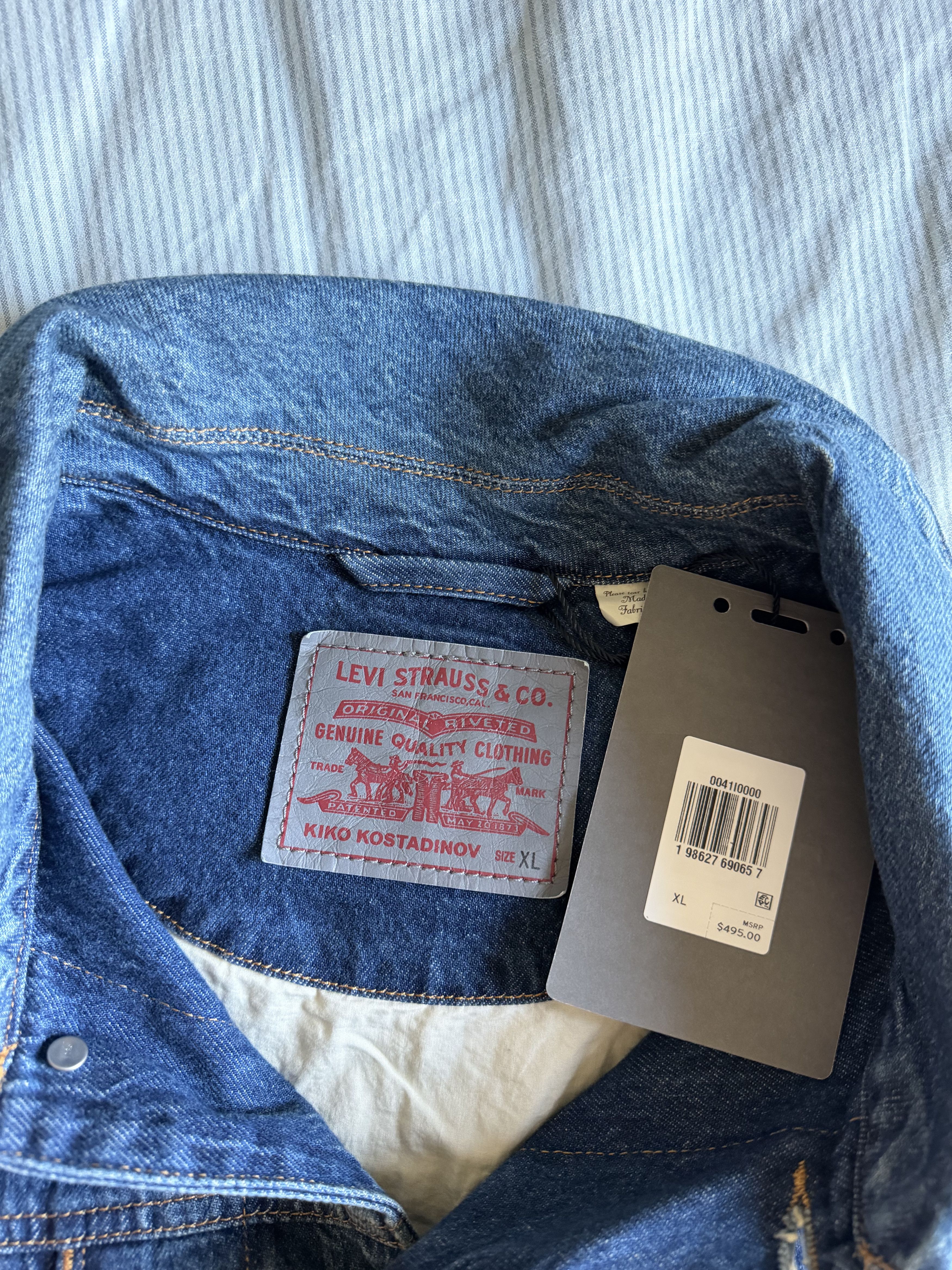 Kiko Kostadinov × Levi's Kiko Kostadinov Levi's Denim Jacket in Blue Size US XL / EU 56 / 4 - 8 Thumbnail
