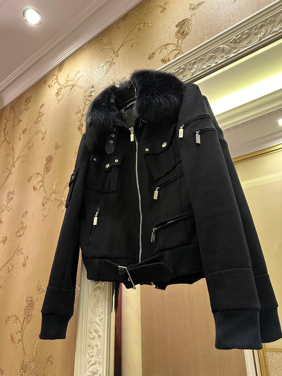Versace Jeans Couture Versace Jeans Couture Bomber Wool Black Runway Women Size S Size S / US 4 / IT 40 - 2 Thumbnail