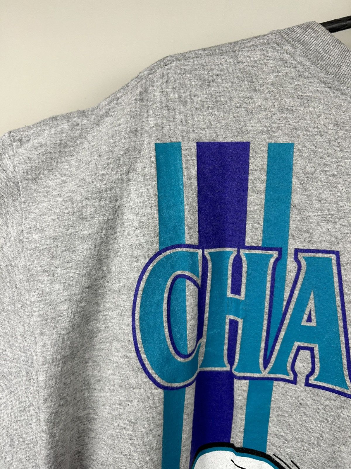 Vintage Vintage 90s Charlotte Hornets Basketball Tee Rare Size US XL / EU 56 / 4 - 20 Thumbnail