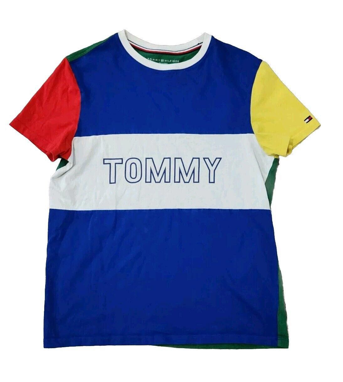Tommy Hilfiger Mens Tommy Hilfiger Shirt Small Colorblock Retro Logo Size US L / EU 52-54 / 3 - 2 Thumbnail