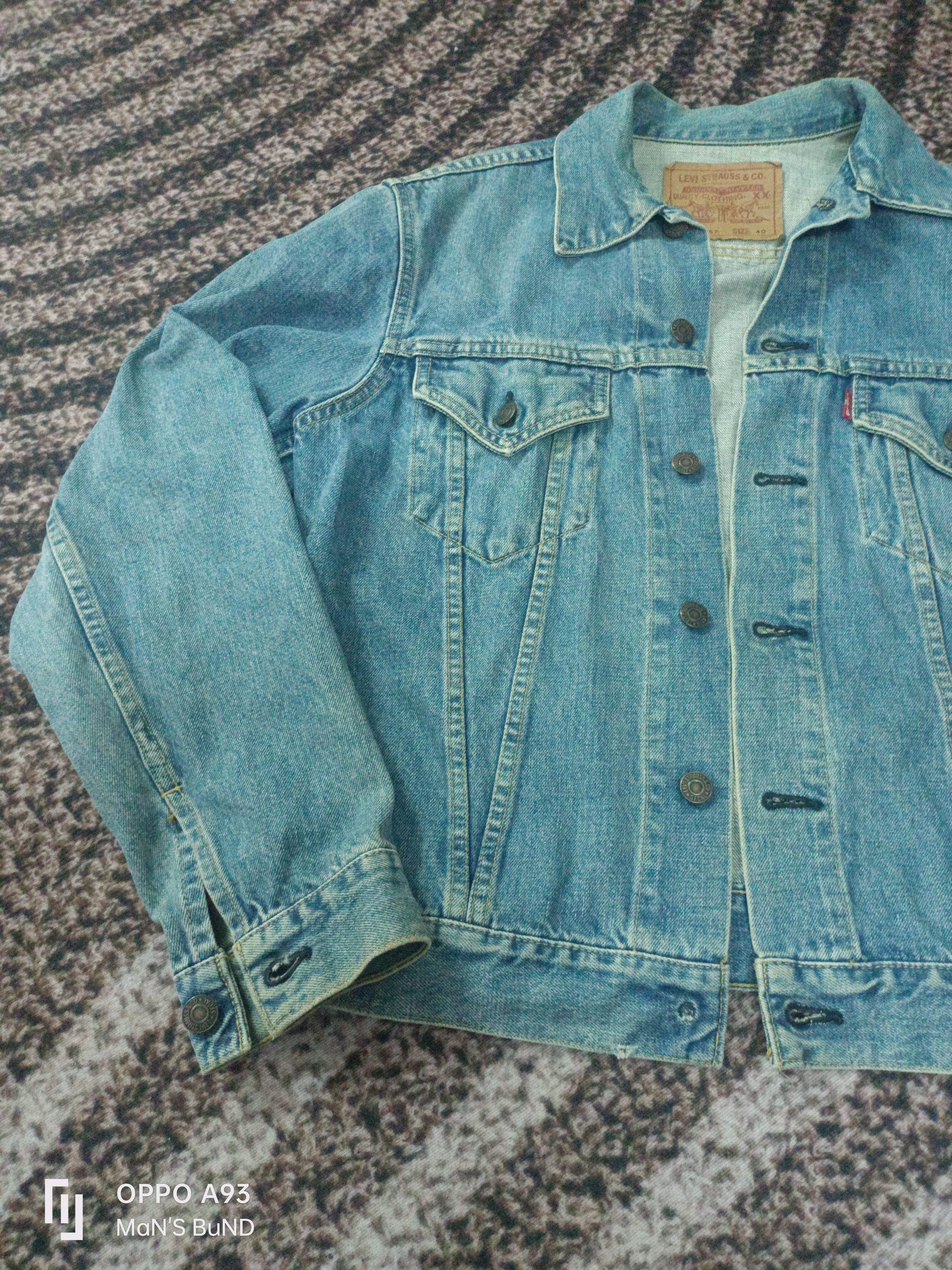 Levi's Vintage 90s Levi's 71557 Big E Denim Jacket Size US M / EU 48-50 / 2 - 4 Thumbnail