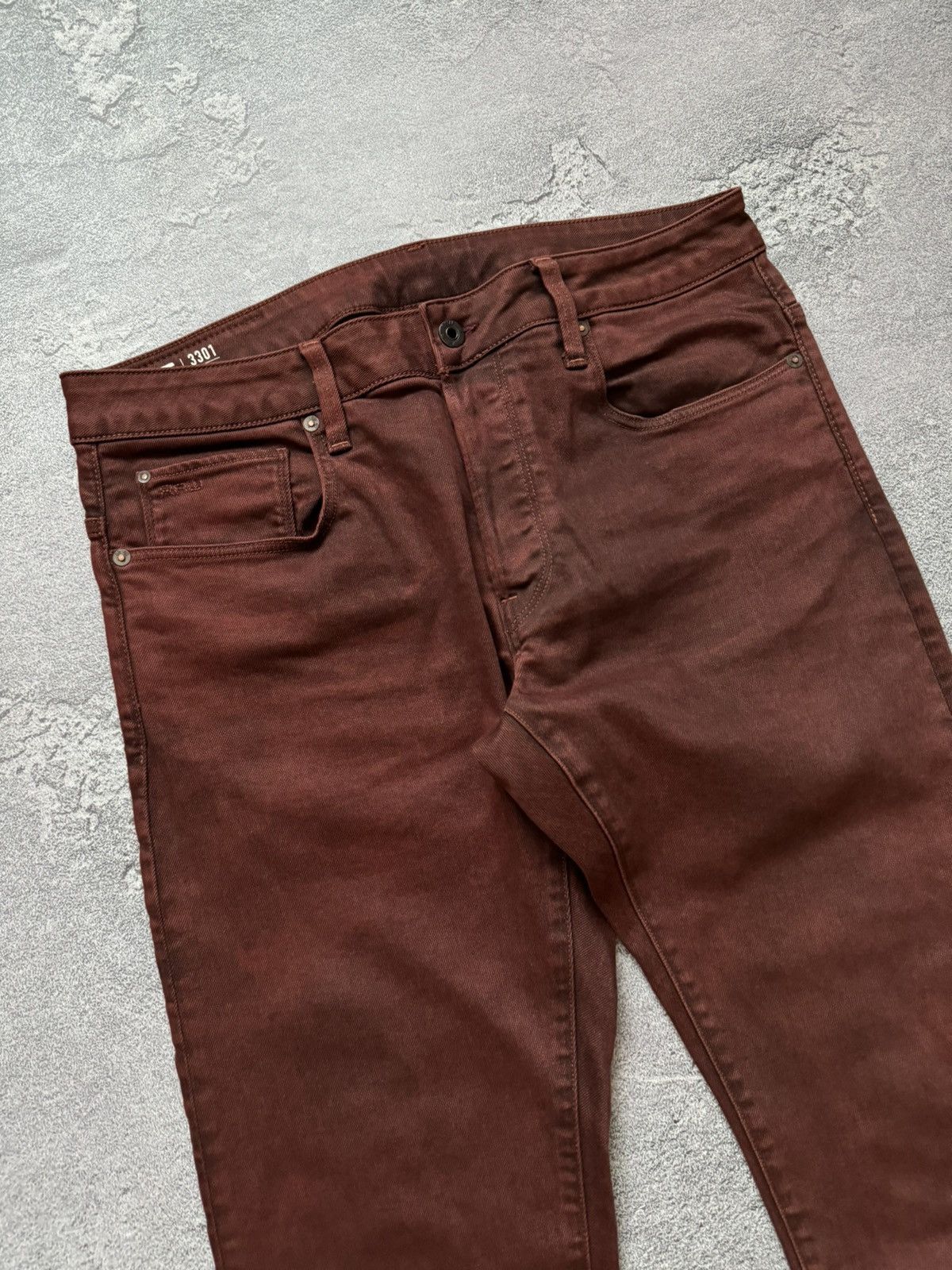 G-Star G star raw 34/34 3301 slim denim pant trouser Jean chino Size US 34 / EU 50 - 9 Thumbnail