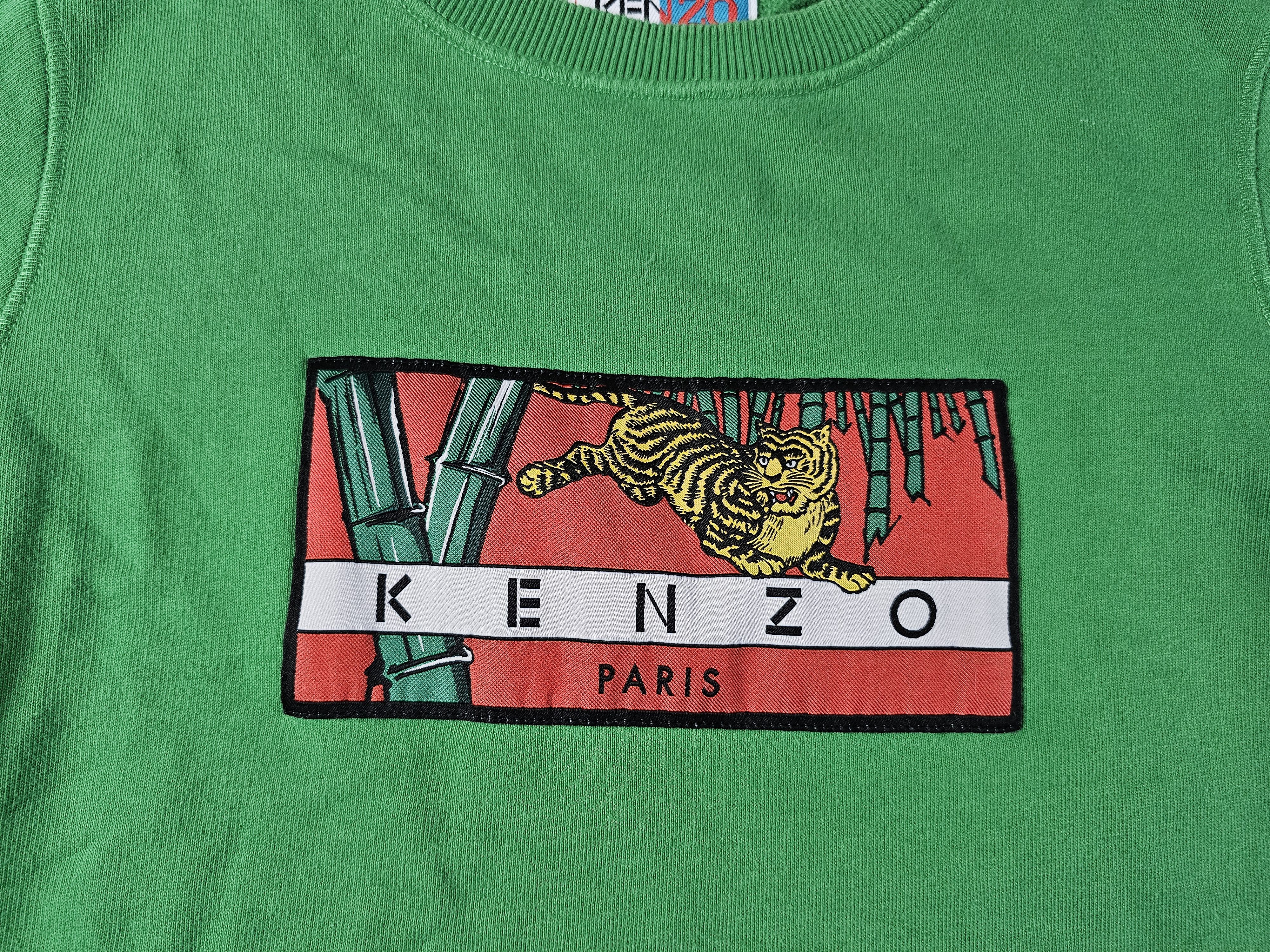 Kenzo Kenzo Paris Sweatshirt Men S Green Memento Collection 2 Logo Size US S / EU 44-46 / 1 - 3 Thumbnail