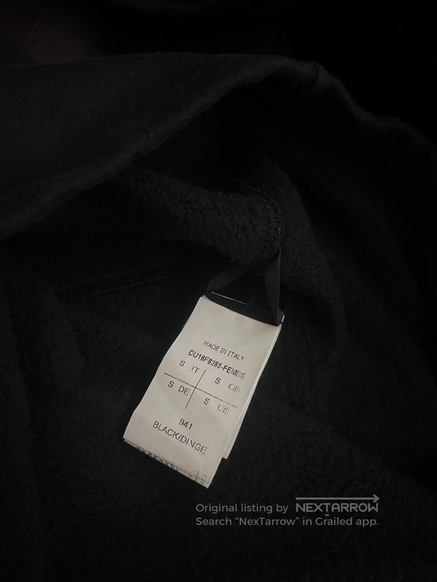 Rick Owens Rick Owens Black Hoodie with Embroidery. Size S / US 4 / IT 40 - 6 Thumbnail