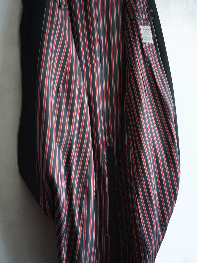 Yohji Yamamoto Yohji Yamamoto 24AW Flannel Stripe Drape Coat 2504-Nextarro Size US XL / EU 56 / 4 - 1 Thumbnail