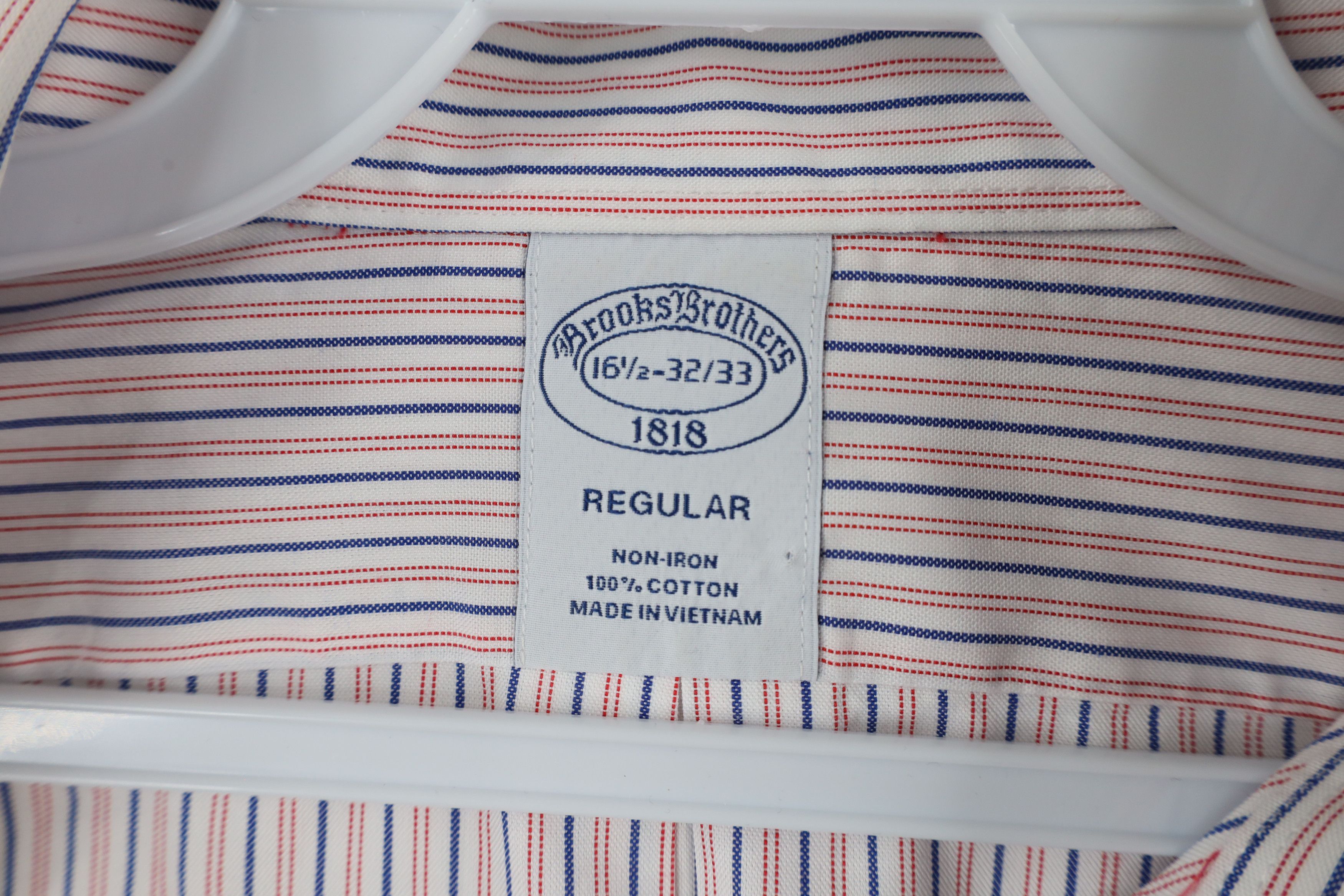 Brooks Brothers × Vintage Vintage Brooks Brothers Striped Collared Button Shirt Cotton Size US L / EU 52-54 / 3 - 5 Thumbnail