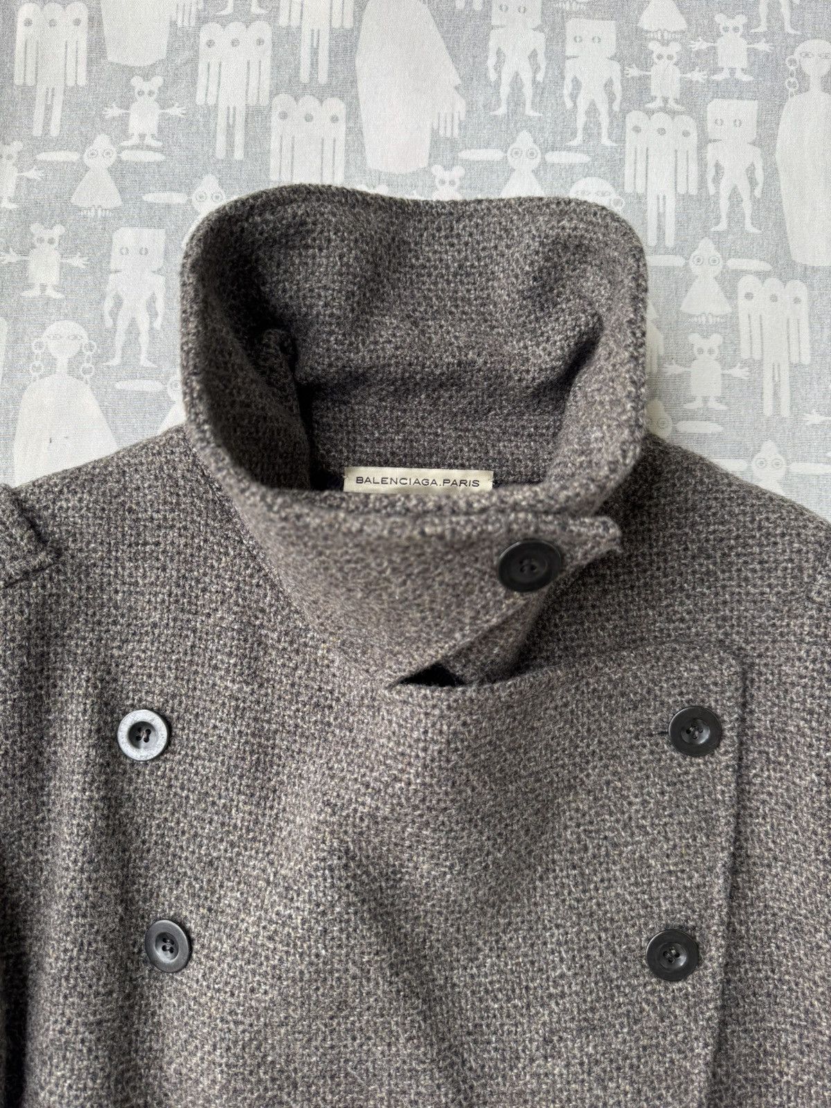Balenciaga Balenciaga AW04 Double Breasted Belted Military Wool Coat Size US S / EU 44-46 / 1 - 5 Thumbnail
