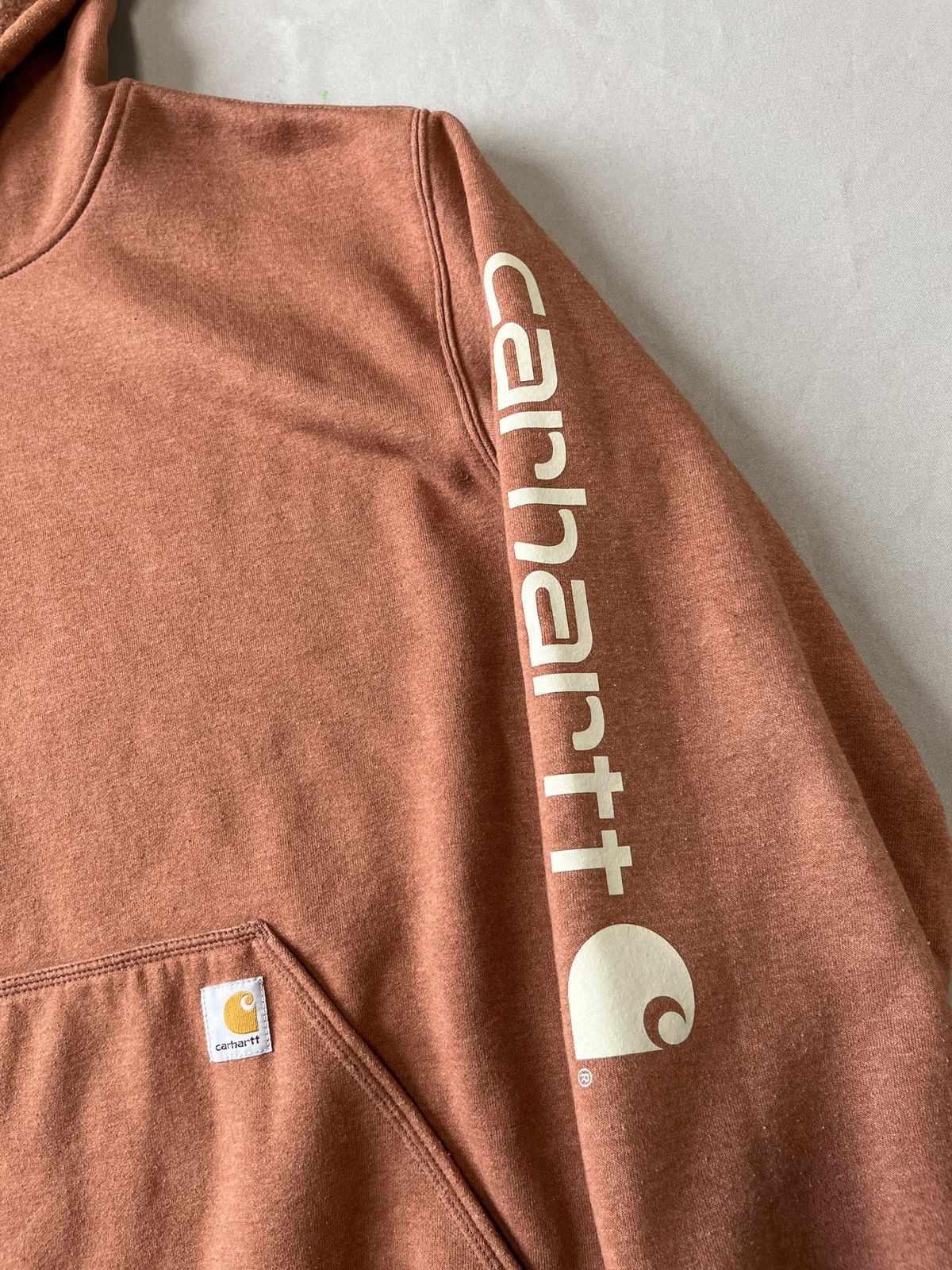 Carhartt CARHARTT Logo on the sleeve Work Massive Hoodie Size US XL / EU 56 / 4 - 6 Thumbnail