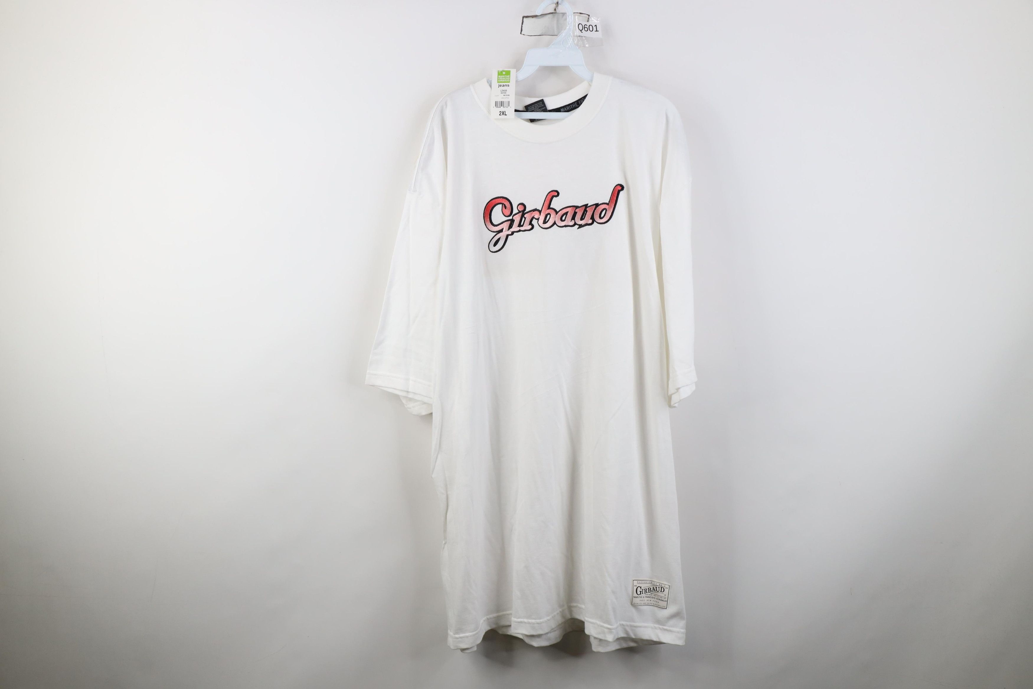 Marithe + Francois Girbaud Deadstock Vintage 90s Marithe Francois Girbaud Spell T-Shirt Size US XXL / EU 58 / 5 - 1 Thumbnail