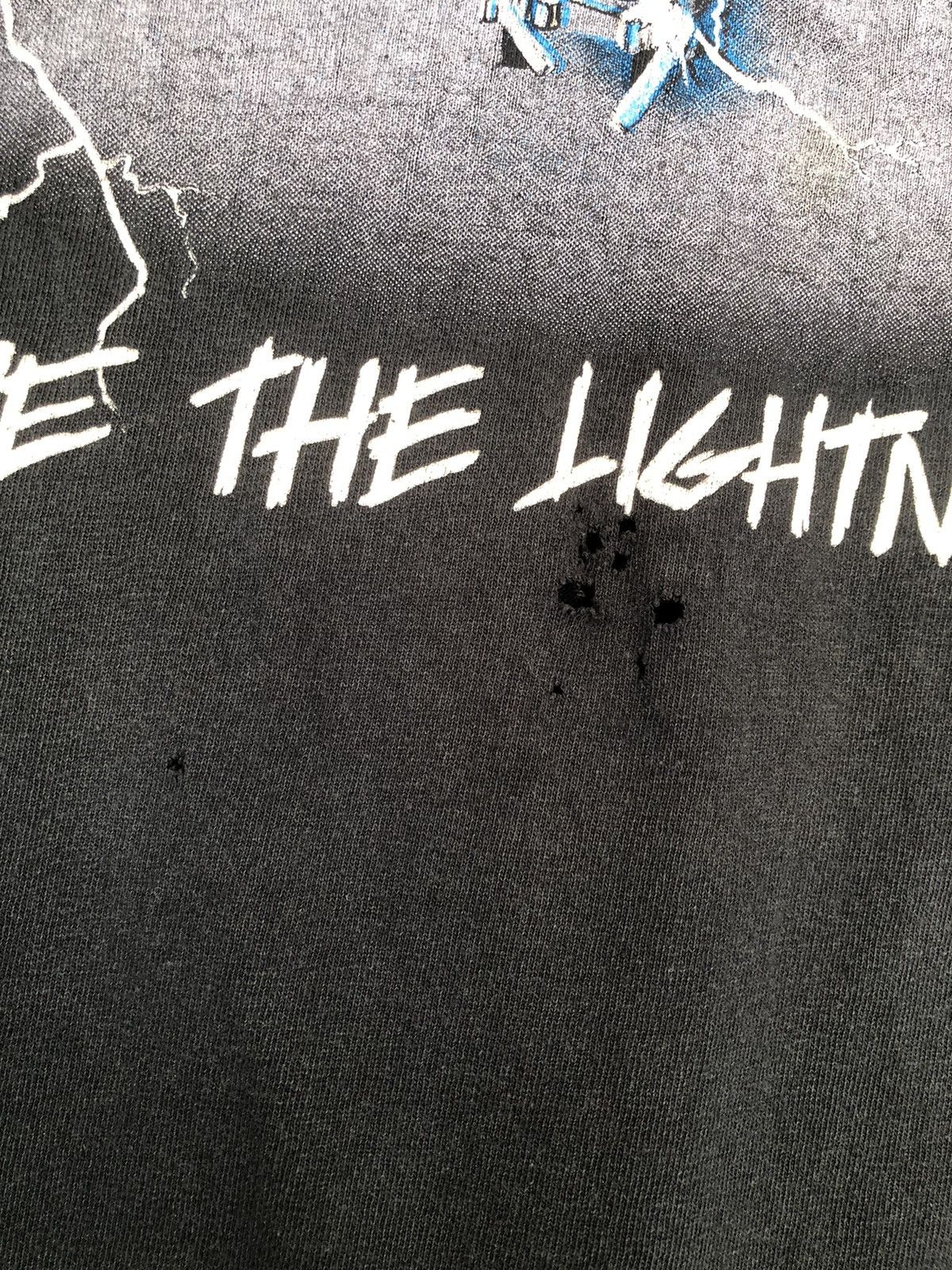 Metallica Distressed Vintage Metallica Ride The Lightning Size US XL / EU 56 / 4 - 8 Thumbnail