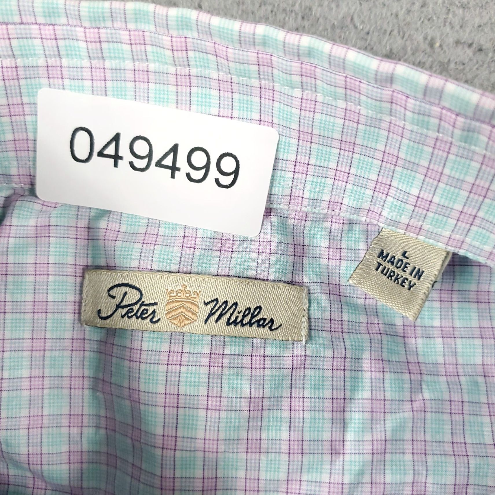 Peter Millar Peter Millar Large Button-Up Shirt Mens Blue Purple Plaid Long Sleeve Casual Size US L / EU 52-54 / 3 - 6 Thumbnail