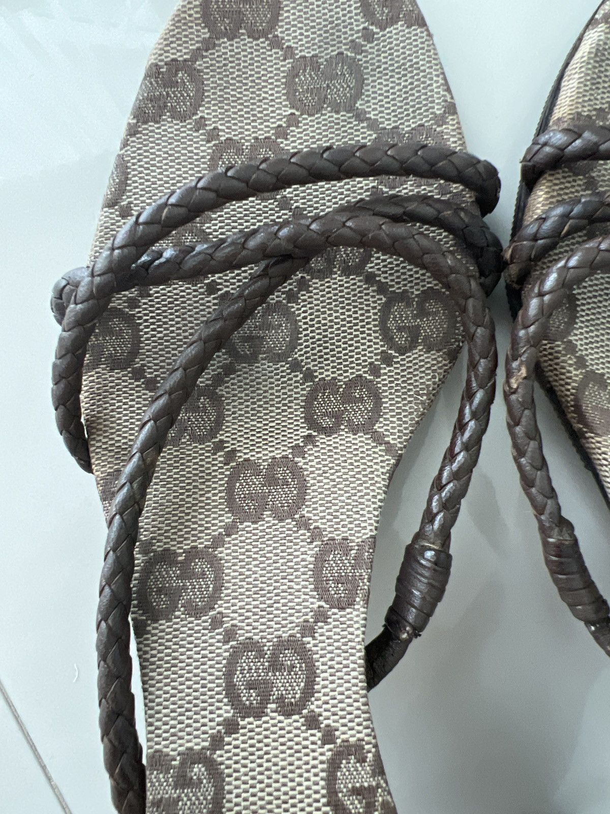 Gucci Rare Gucci Woven Sandals Size US 6 / IT 36 - 7 Thumbnail