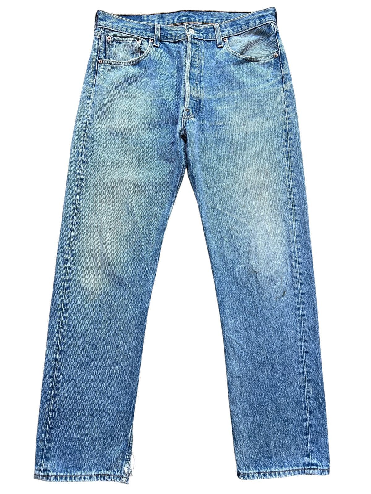 Levi's Vintage 90s Levi’s 501 Denim Jeans 35x31 Size US 35 - 2 Thumbnail