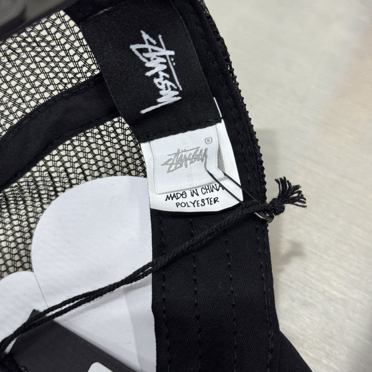 Stussy STUSSY BIG BASIC TRUCKER CAP - BLACK Size ONE SIZE - 6 Thumbnail