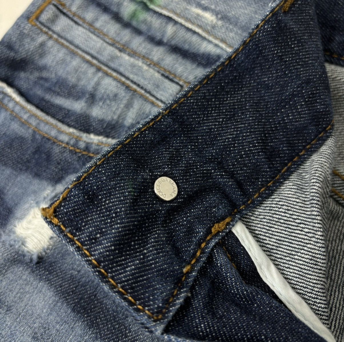 Dolce & Gabbana × If Six Was Nine × Le Grande Bleu (L.G.B.) Dolce & Gabbana Distressed Denim Jeans Size US 32 / EU 48 - 10 Thumbnail