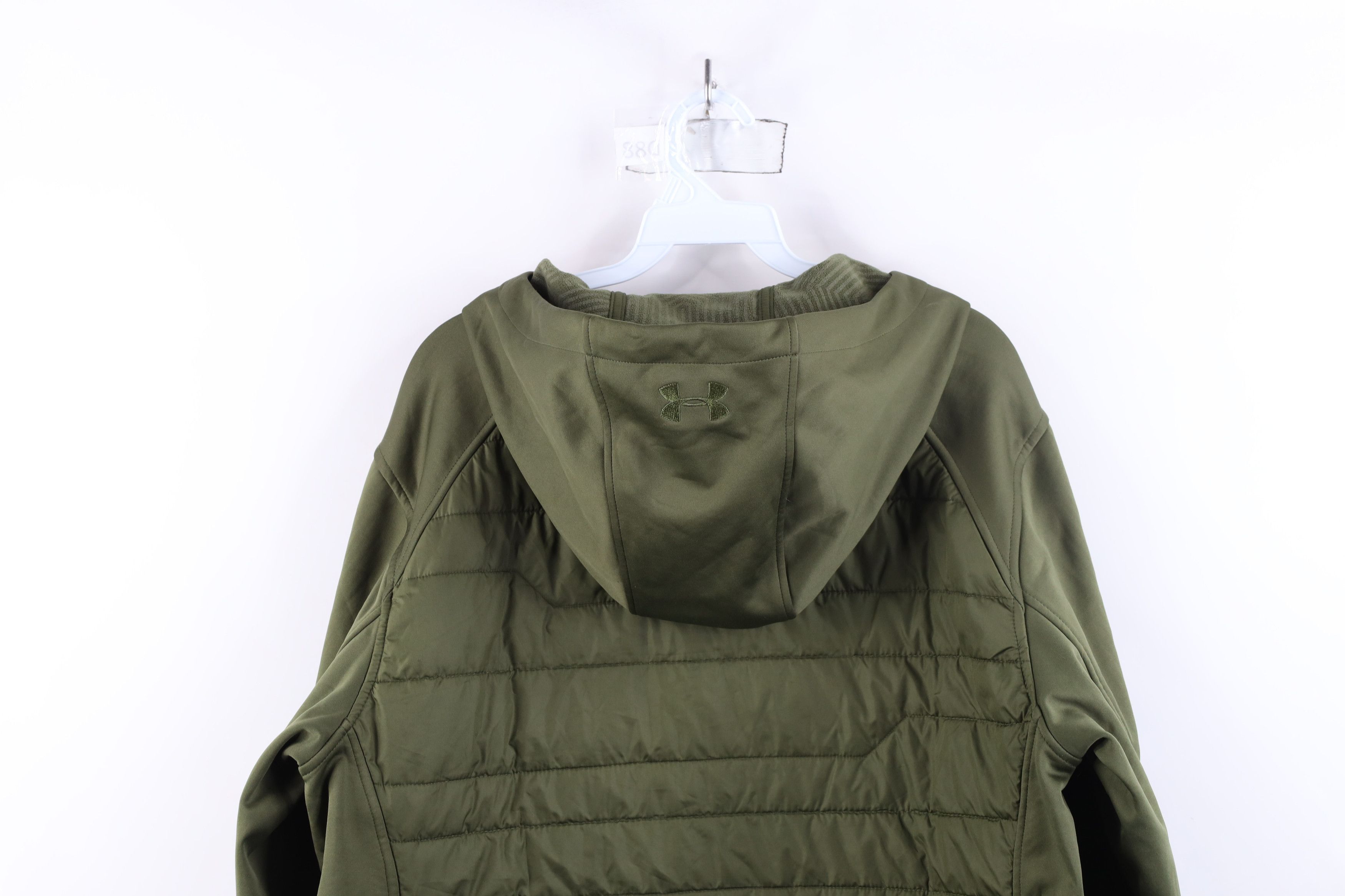 Under Armour × Vintage Under Armour Storm Infrared Cold Gear Hooded Jacket Green Size US L / EU 52-54 / 3 - 14 Thumbnail