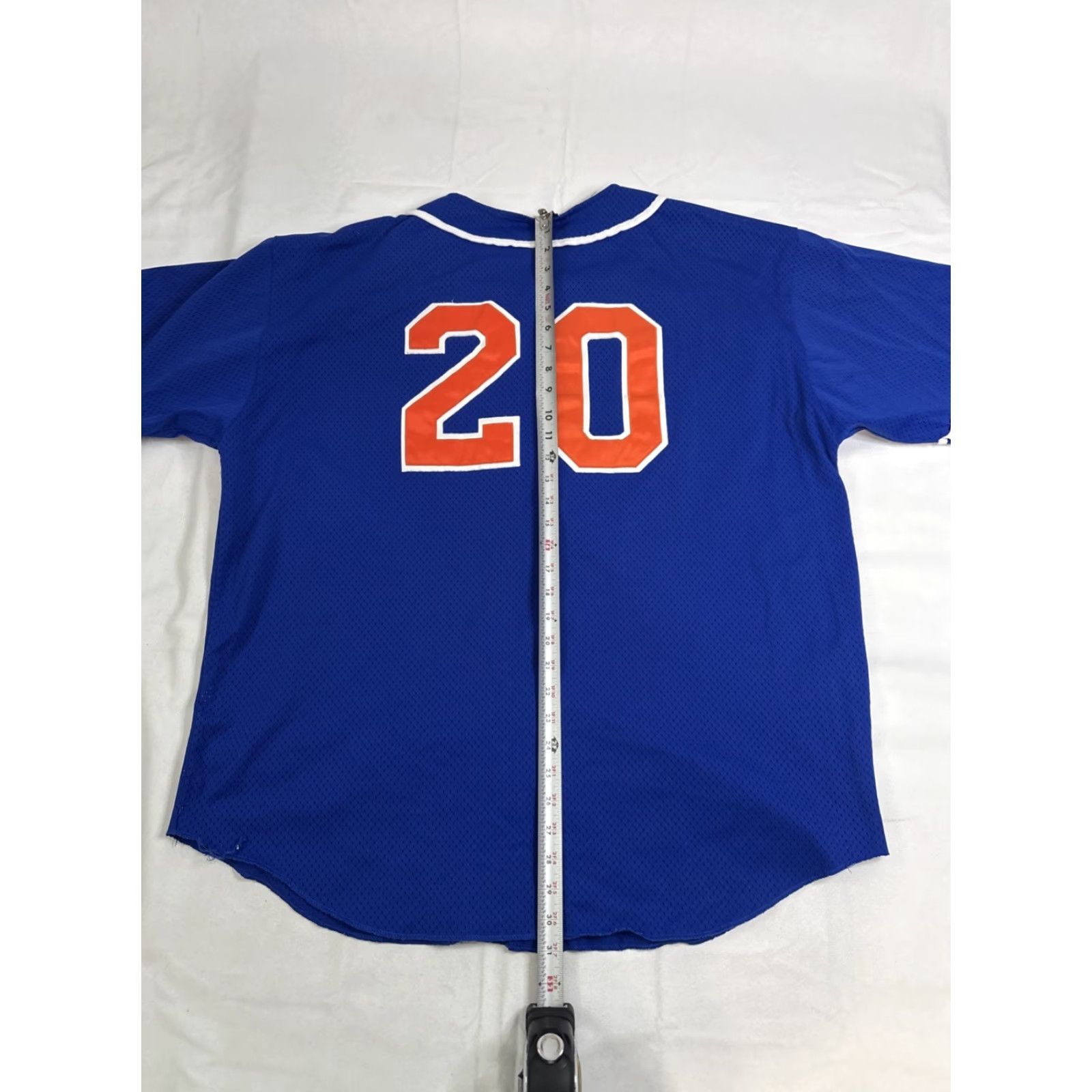 Vintage SM athletics High School Baseball Jersey Bobcats Button XL Blue Embroidered USA #20 Mens XL Size US XL / EU 56 / 4 - 7 Thumbnail