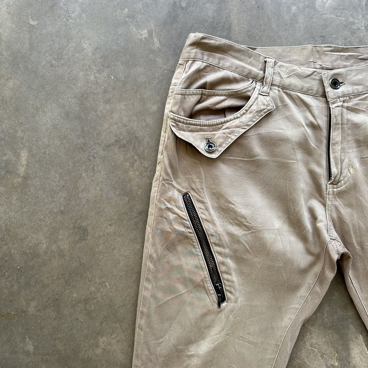 Japanese Brand Distressed Semantic Design Multipocket Zipper Trouser Pant Size US 33 - 4 Thumbnail