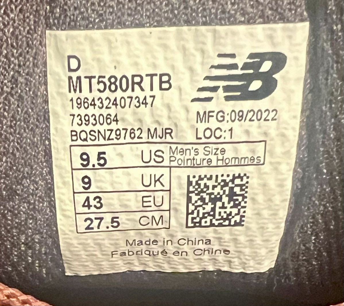 New Balance × Other Authentic New Balance 580 Beef and Broccoli 9.5 Mahogany Size US 9.5 / EU 42-43 - 7 Thumbnail