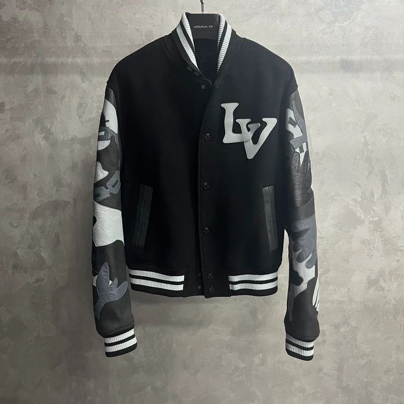 Louis Vuitton Louis Vuitton Black Camouflage Baseball Jacket-2506 Size US L / EU 52-54 / 3 - 1 Thumbnail