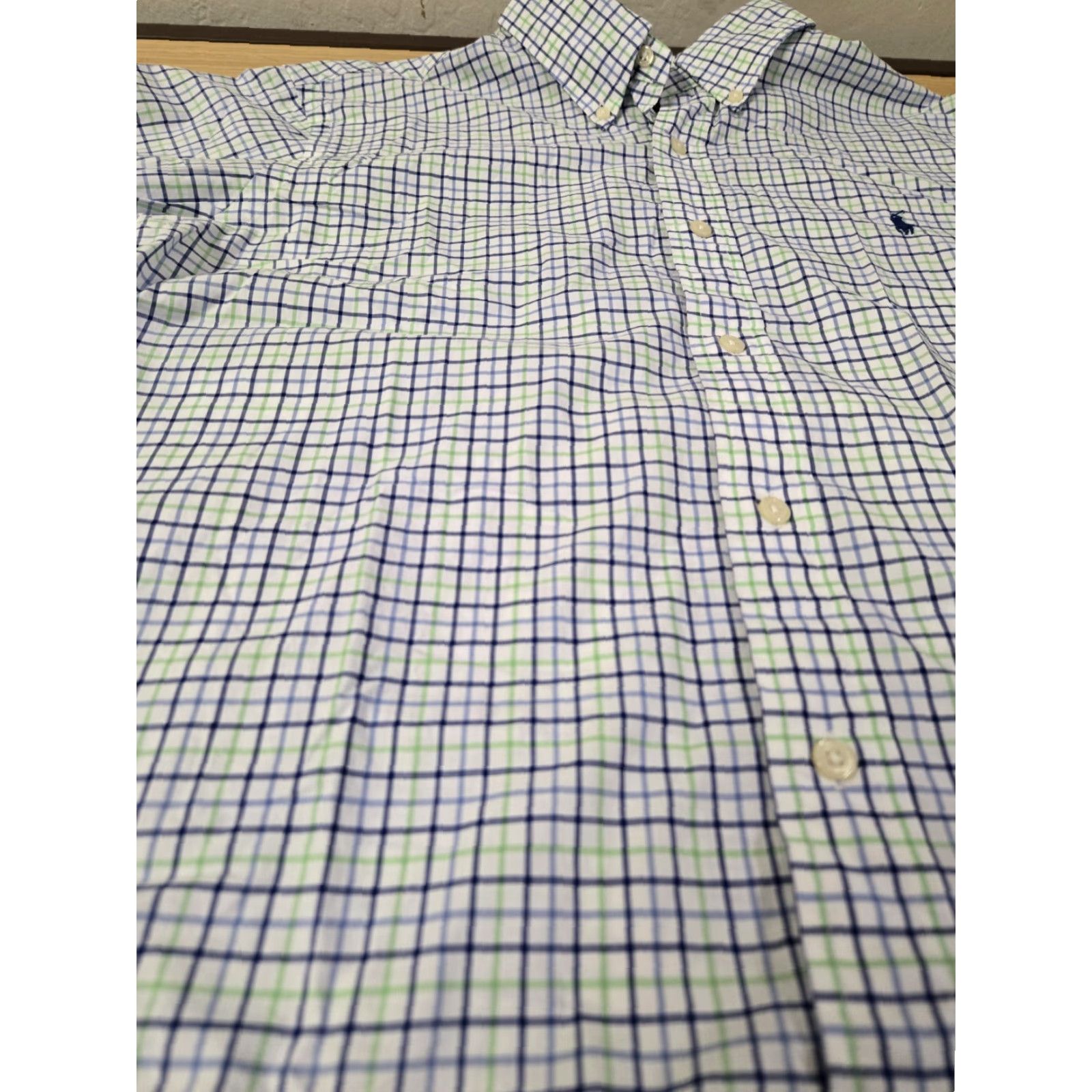 Polo Ralph Lauren Polo Ralph Lauren Shirt Men's Large Blue Green Classic Fit Button Down Plaid Size US L / EU 52-54 / 3 - 4 Thumbnail