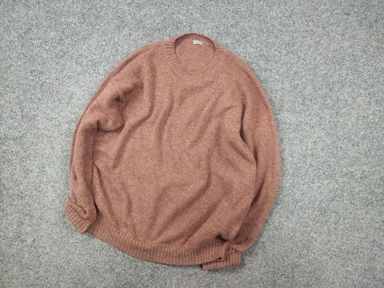 Rare Valstar Milano Vintage Crew check Alpaca Knit Sweater