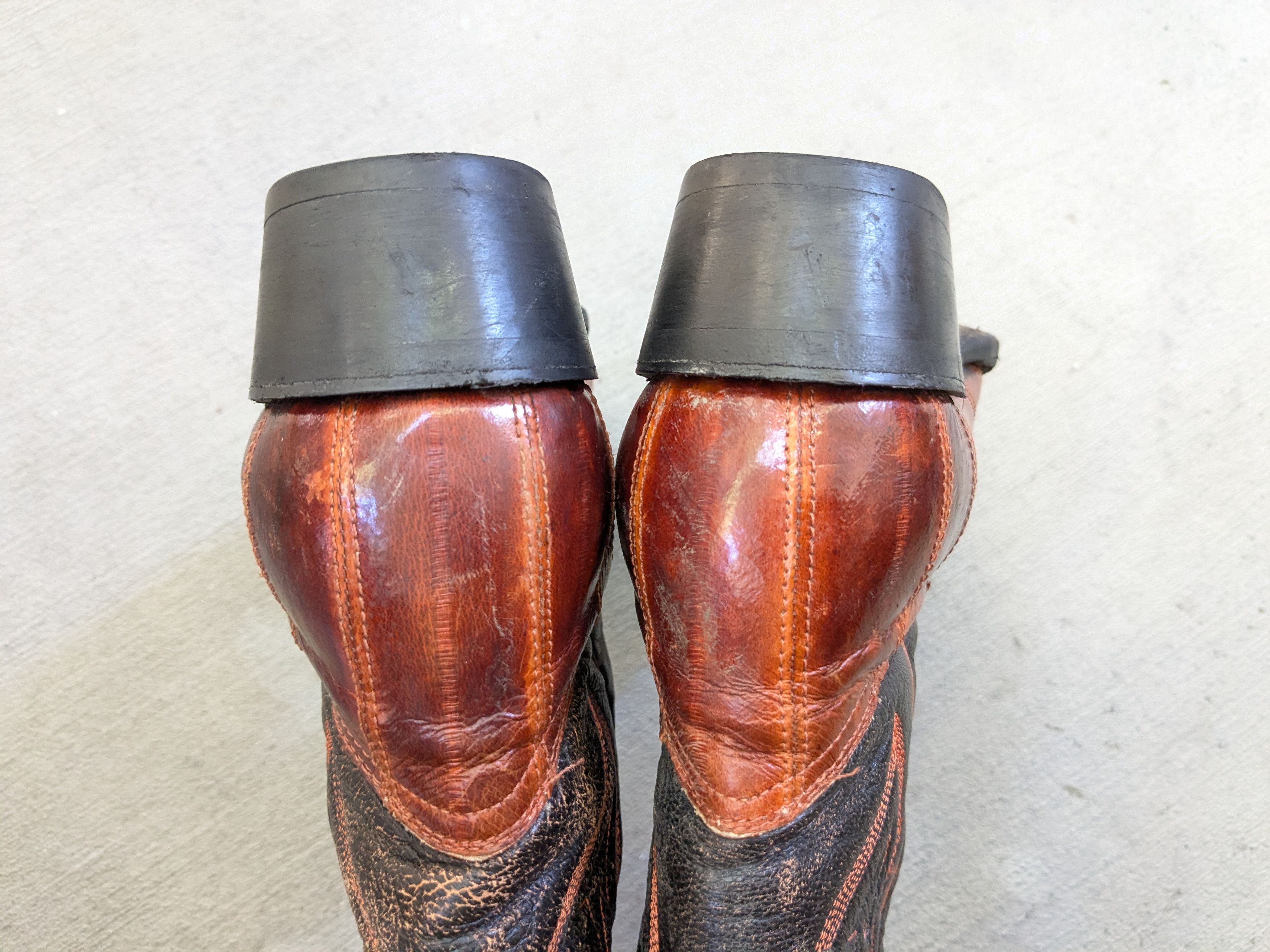 Vintage Vintage Cowboy Boots Eel Leather Brown Black 10 Western Size US 10 / EU 43 - 12 Thumbnail