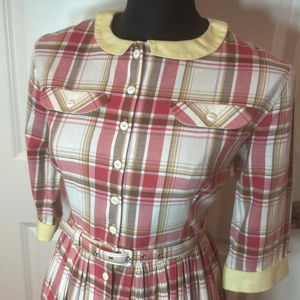 Designer 50s full skirt dress. Size S / US 4 / IT 40 - 2 Thumbnail