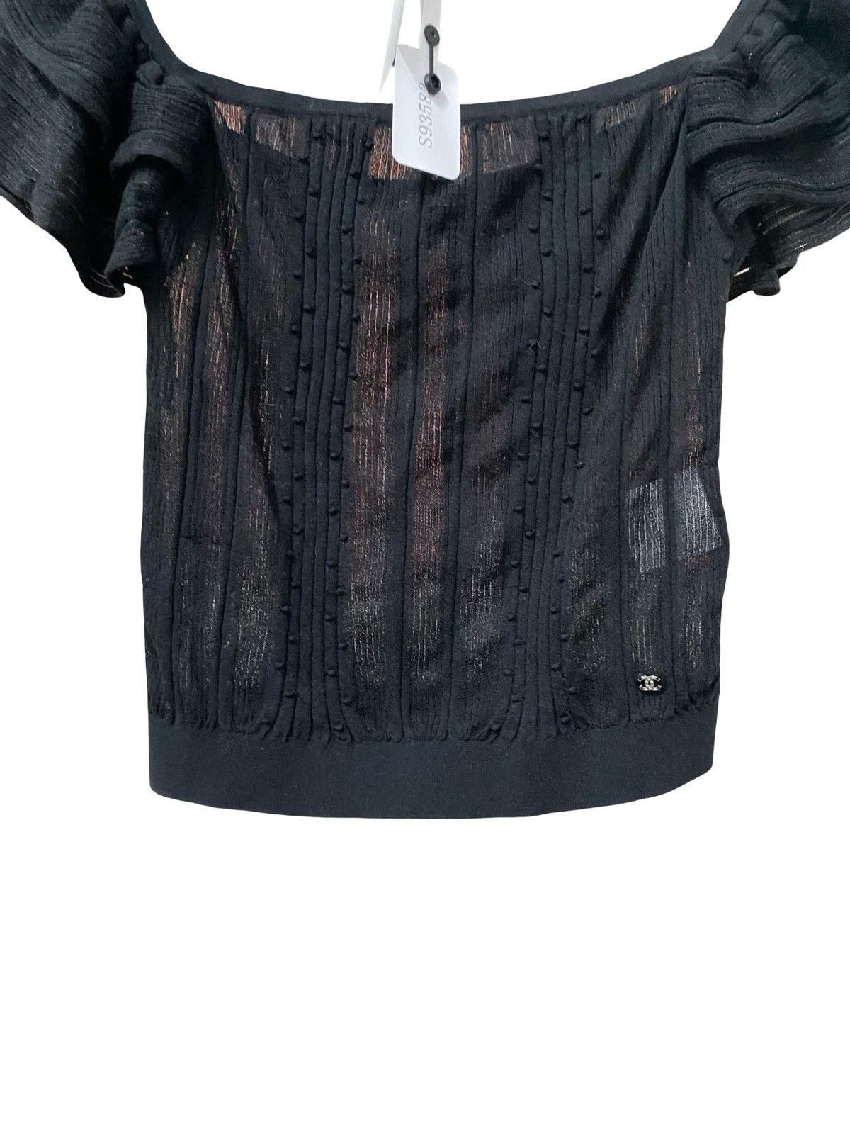 Chanel Chanel Summer Black Short Sleeve Top Size XXS / US 00 / IT 34 - 4 Thumbnail